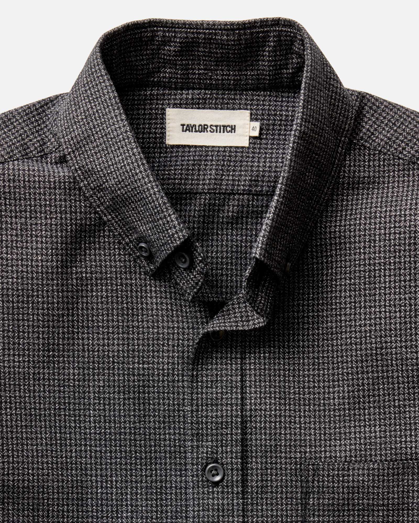 The Jack in Coal Jaspe Check Oxford