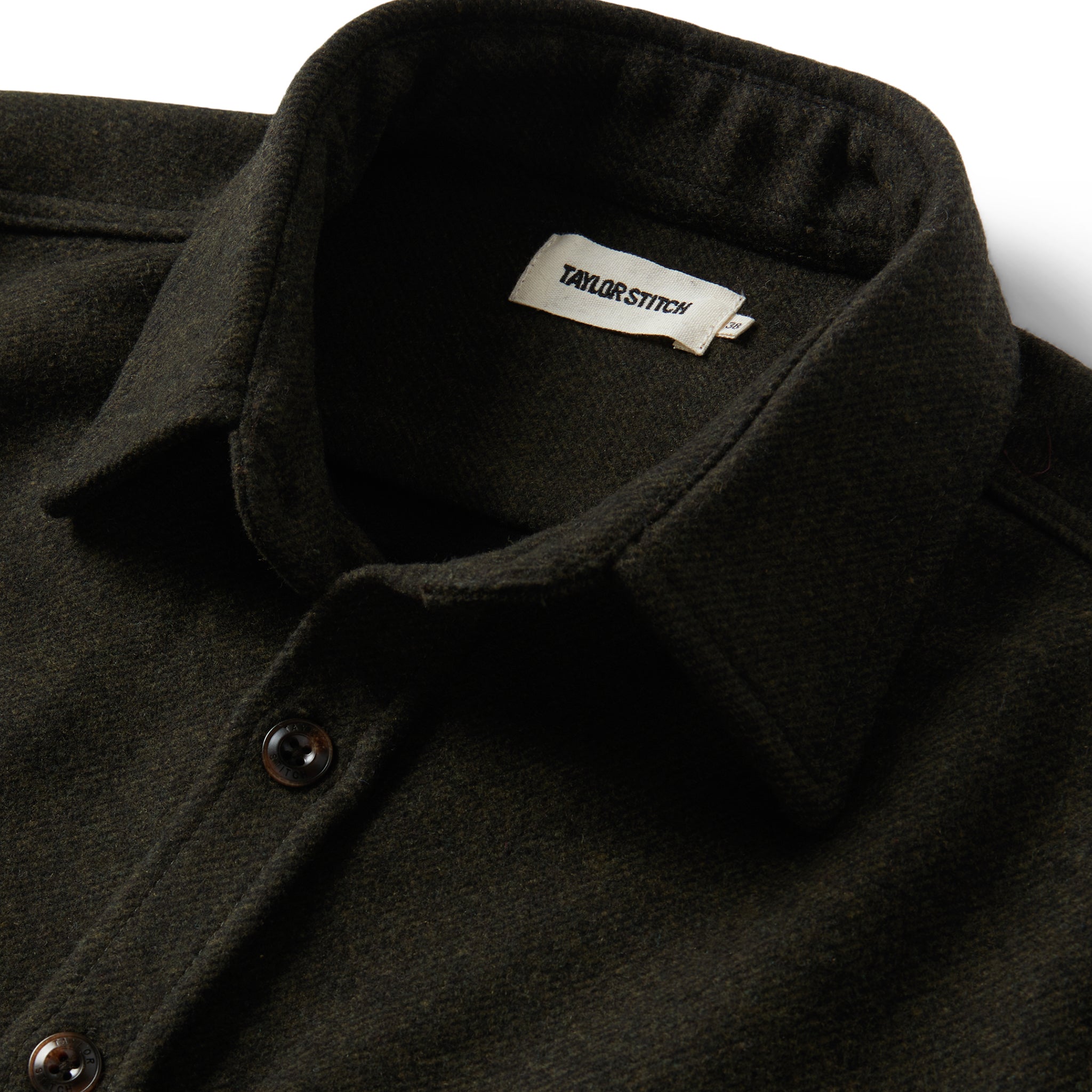 Shirt Jacket in Evergreen Twill G80525