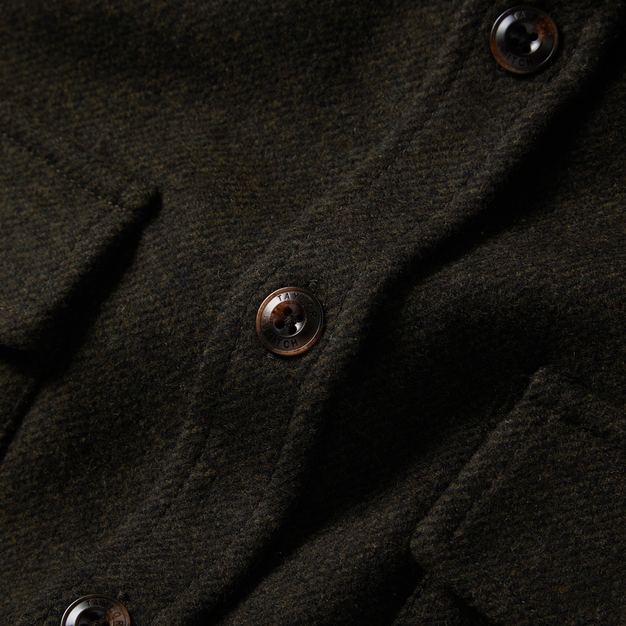 Shirt Jacket in Evergreen Twill G80525