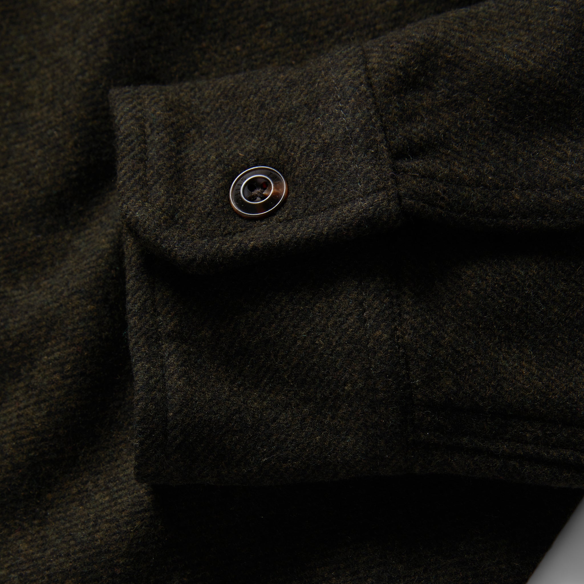 Shirt Jacket in Evergreen Twill G80525