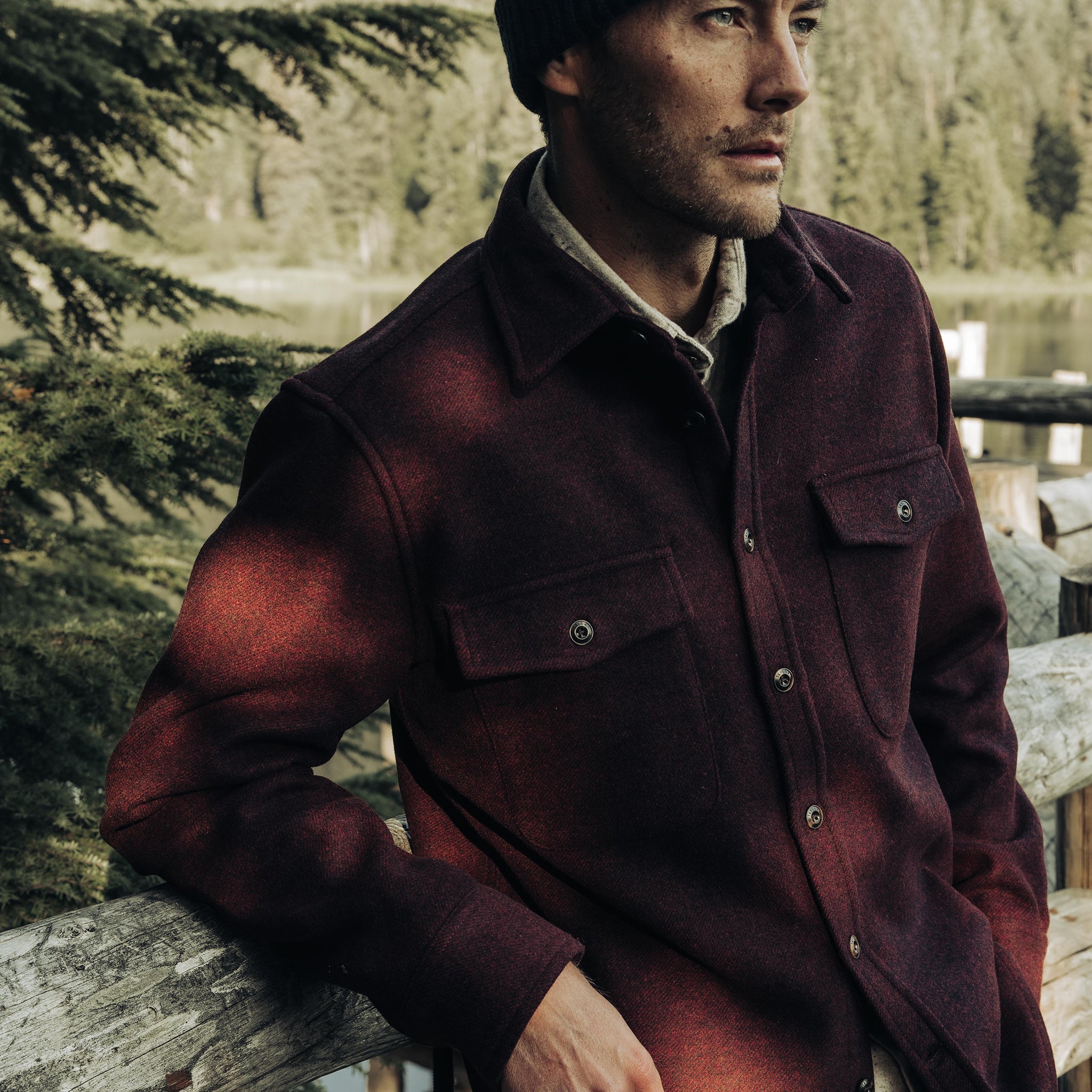 Maritime Shirt Jacket in Port Twill A6840