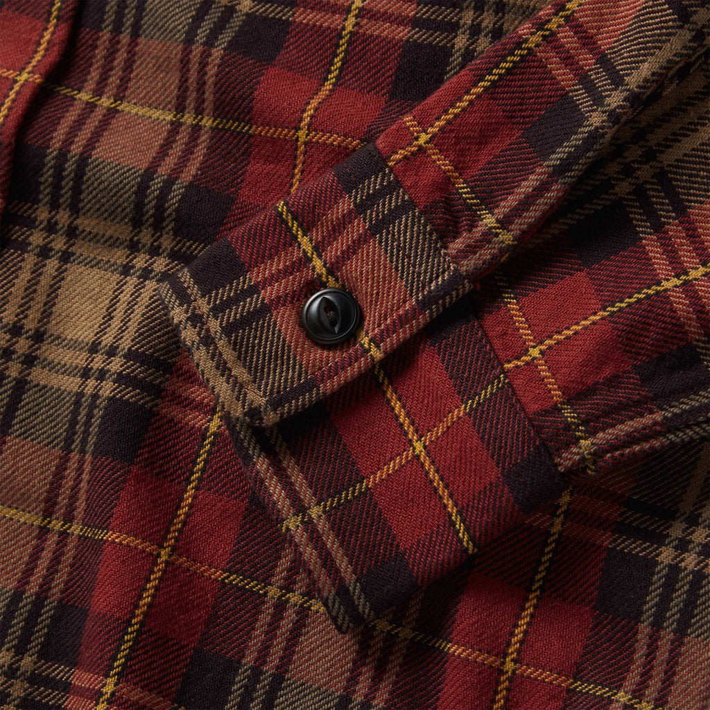 The Moto Utility Shirt in Cardinal Plaid