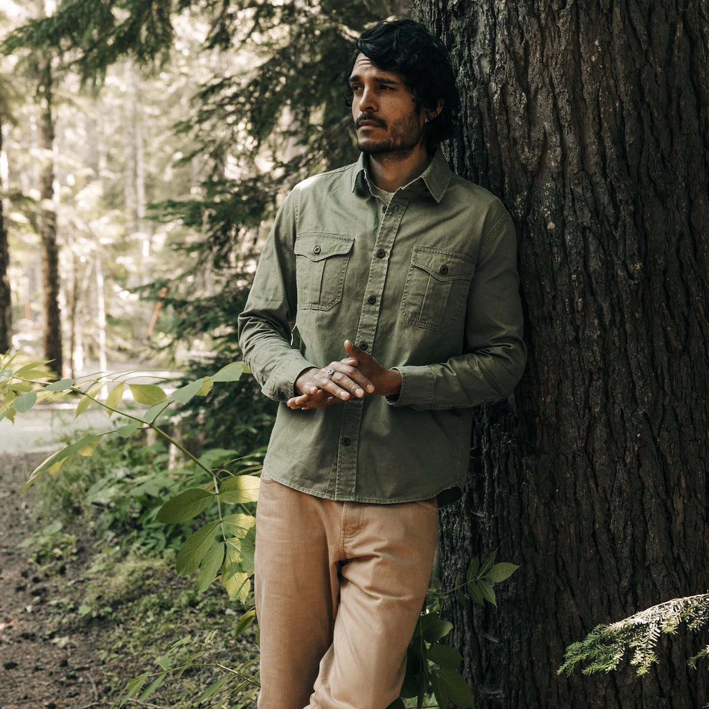 Washed Olive Shirt S693753
