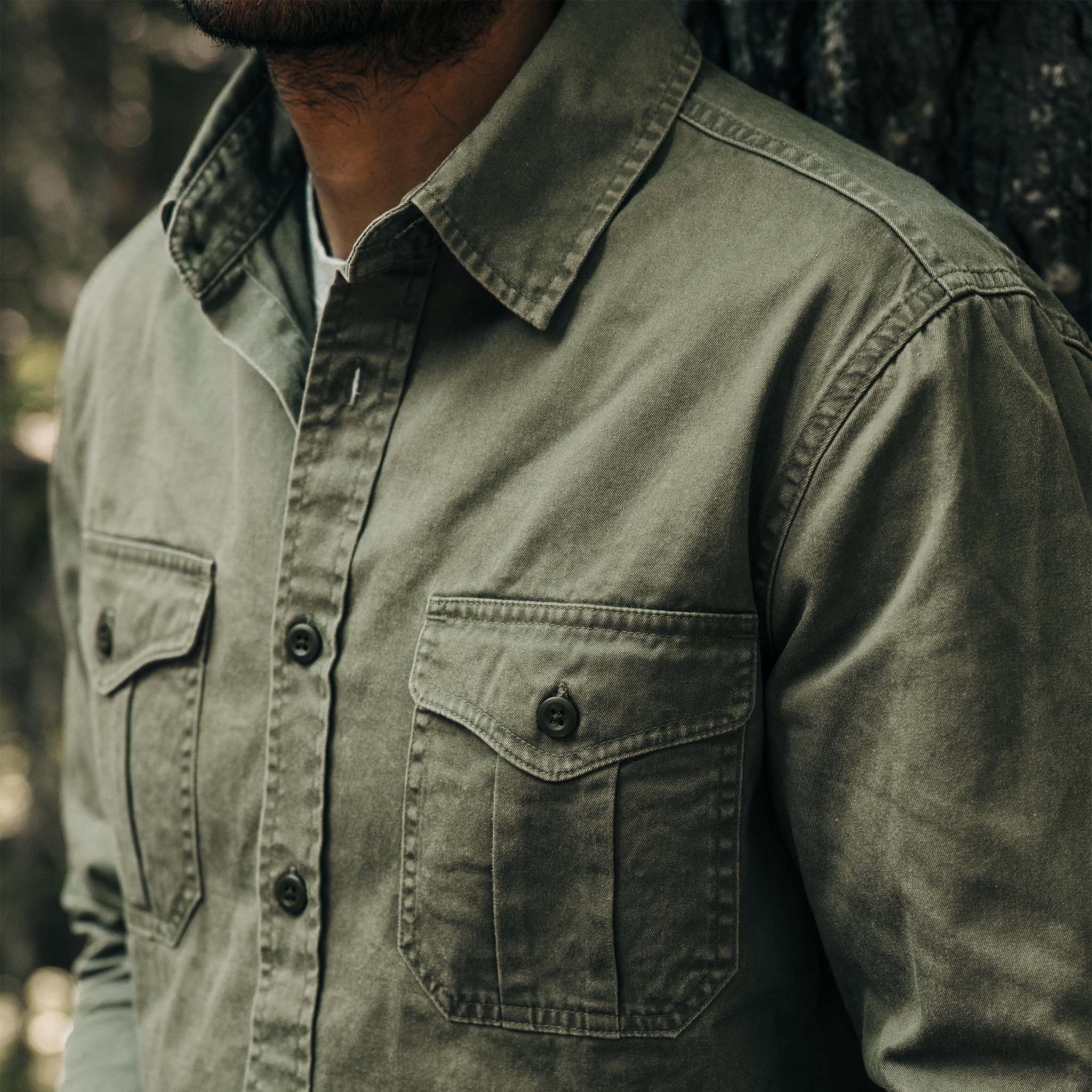 Washed Olive Shirt S693753