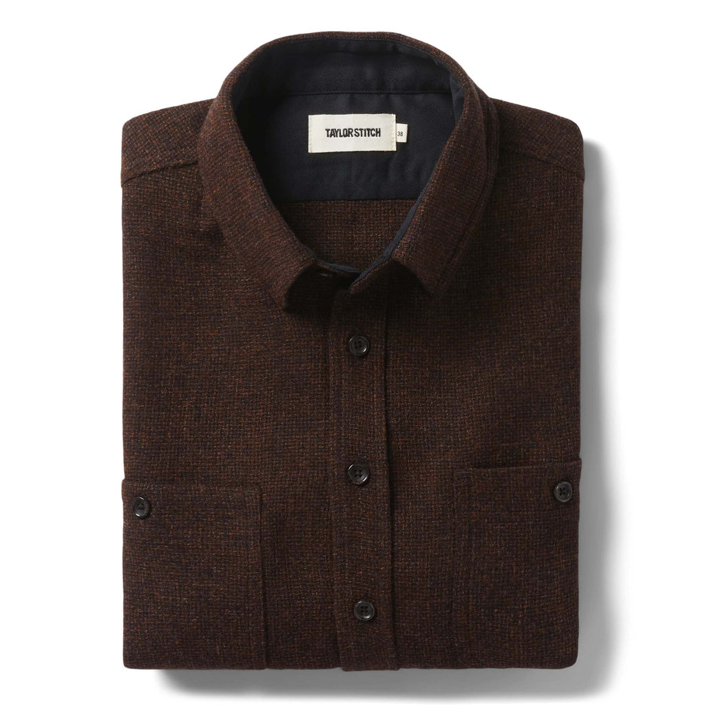 Ginger Melange Wool Service Shirt O15429
