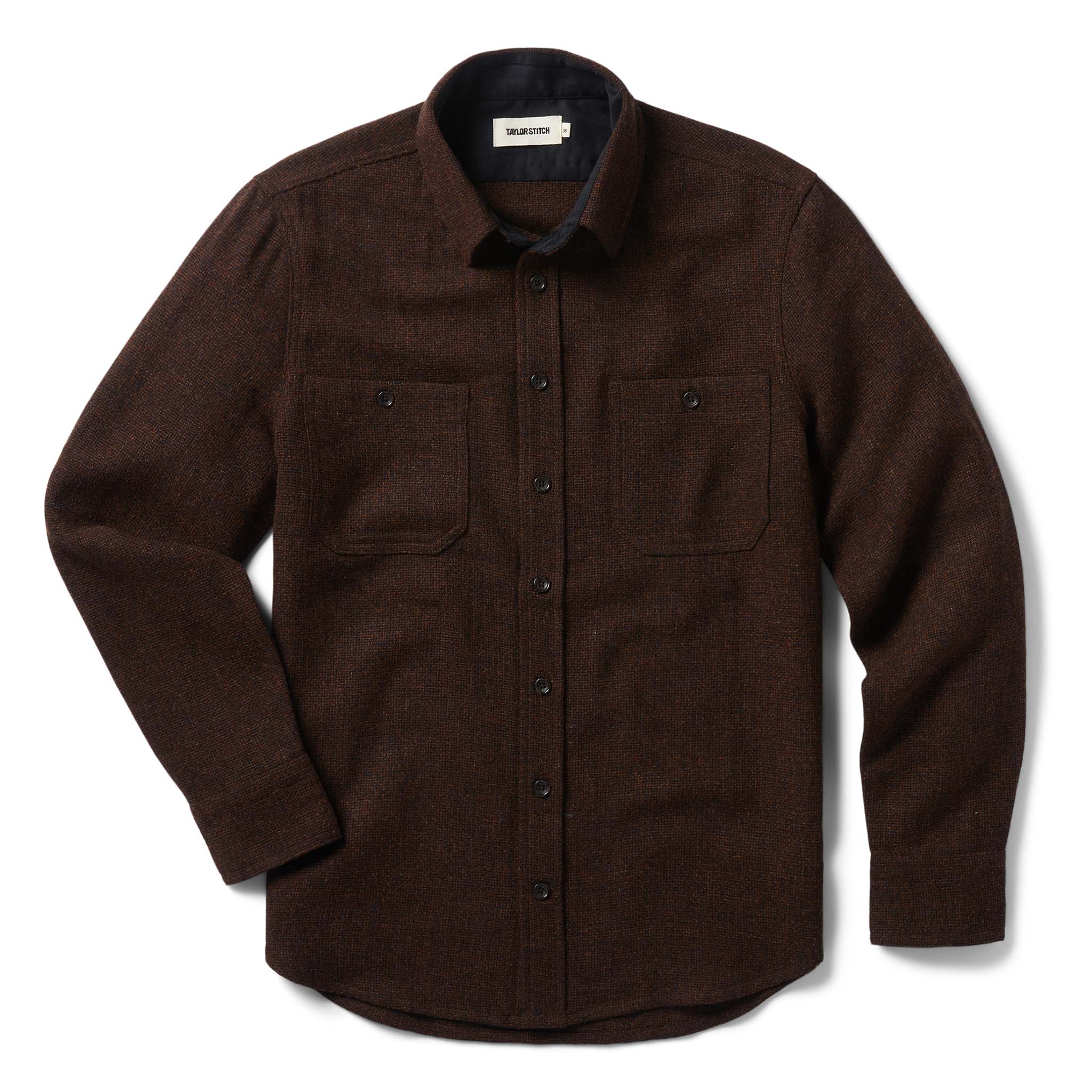 Ginger Melange Wool Service Shirt O15429
