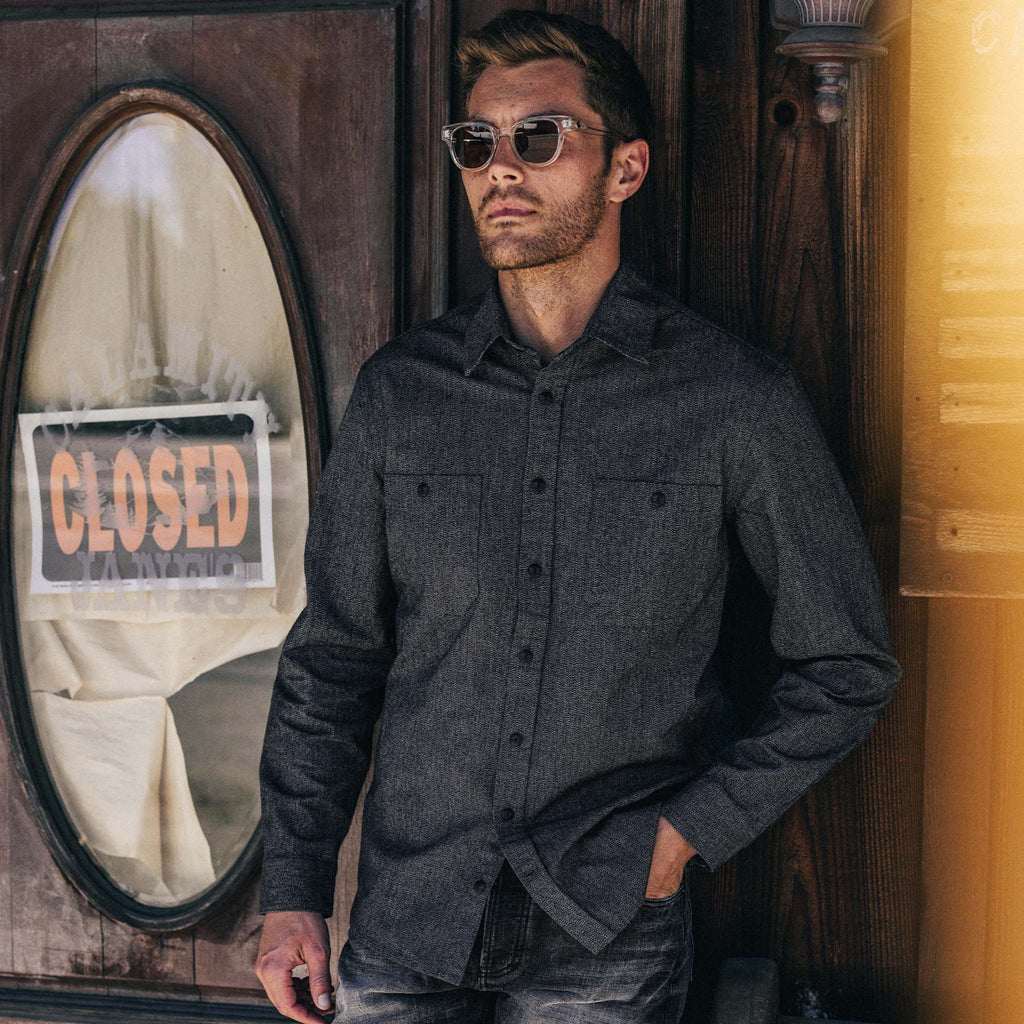 Utility Shirt in Ash Jaspe K8678
