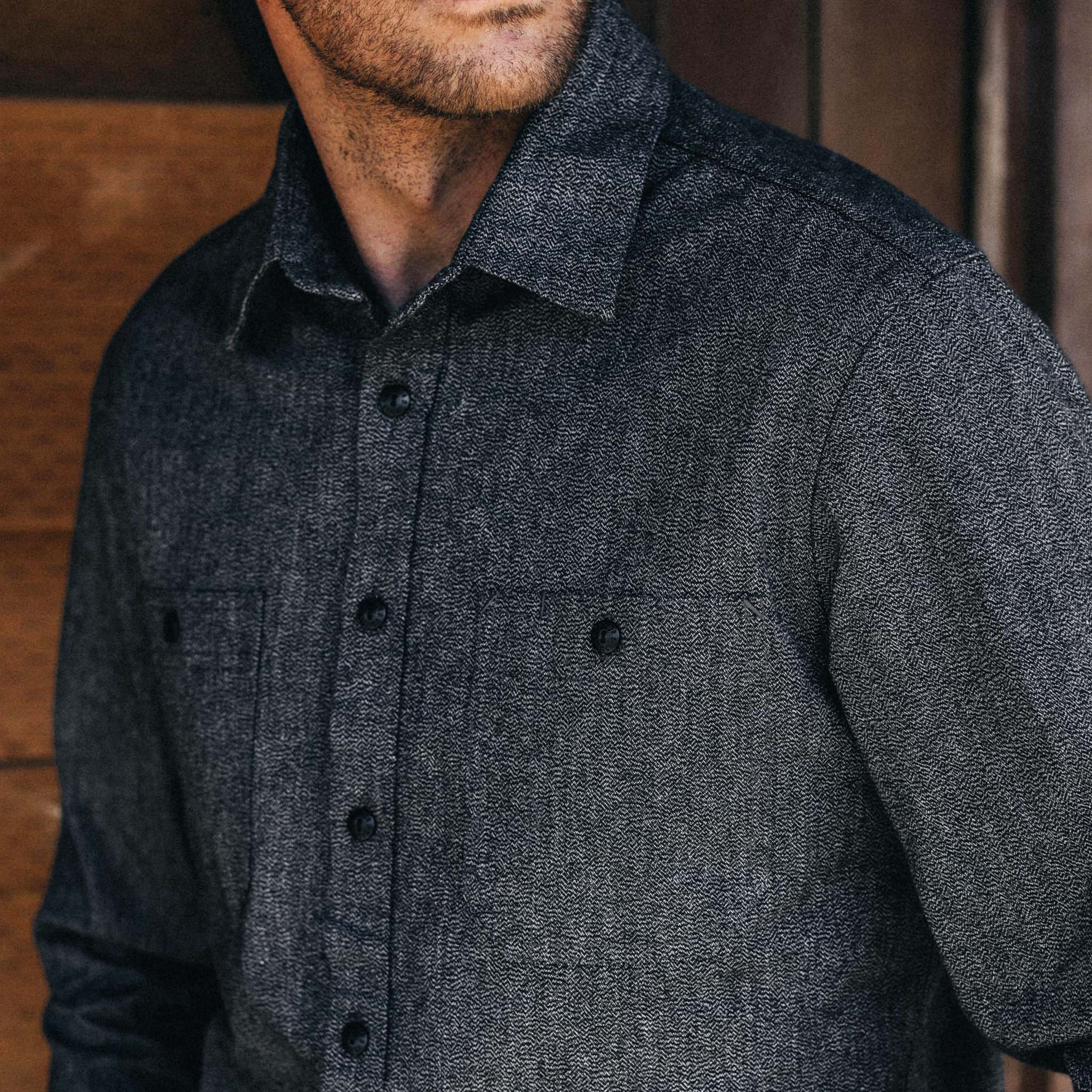 Utility Shirt in Ash Jaspe K8678