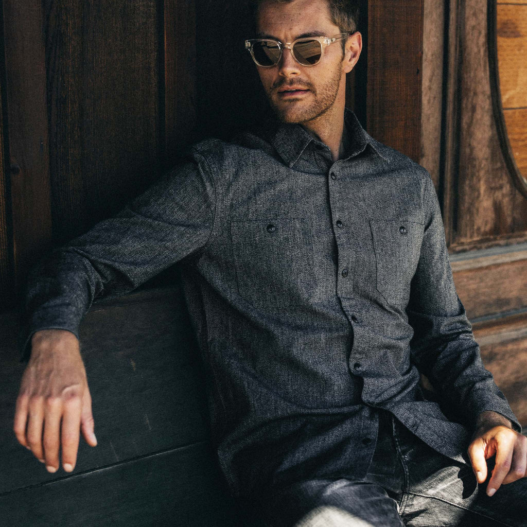 Utility Shirt in Ash Jaspe K8678