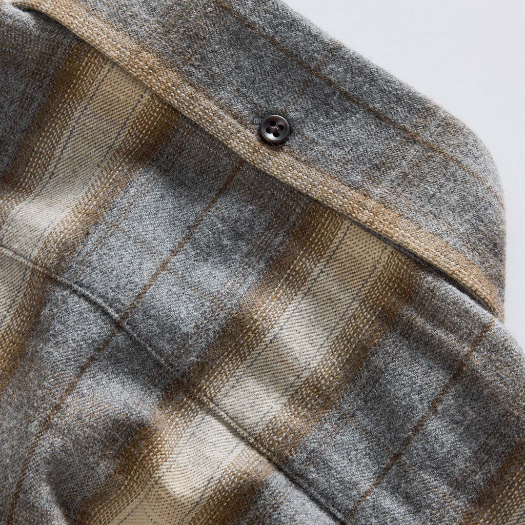 Brushed Heather Grey Plaid Jacket C797
