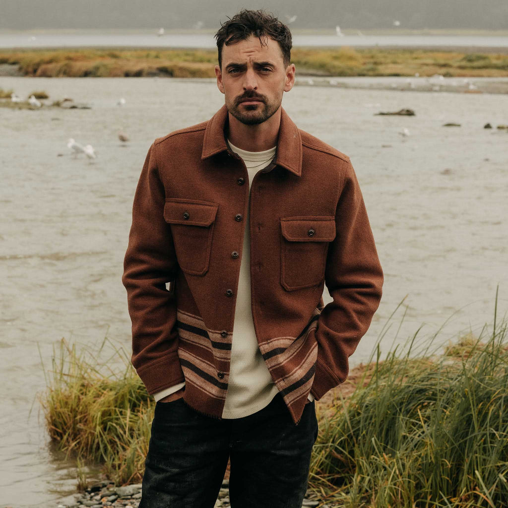 Tarnished Copper Blanket Stripe Ranger Shirt D664