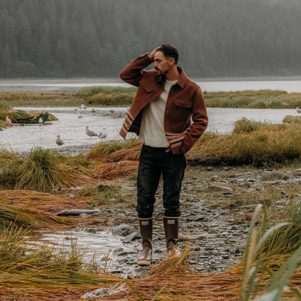 Tarnished Copper Blanket Stripe Ranger Shirt D664