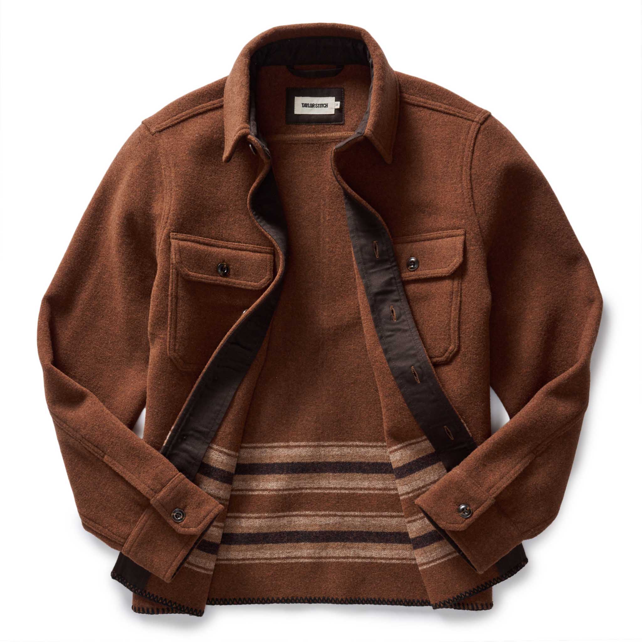 Tarnished Copper Blanket Stripe Ranger Shirt D664
