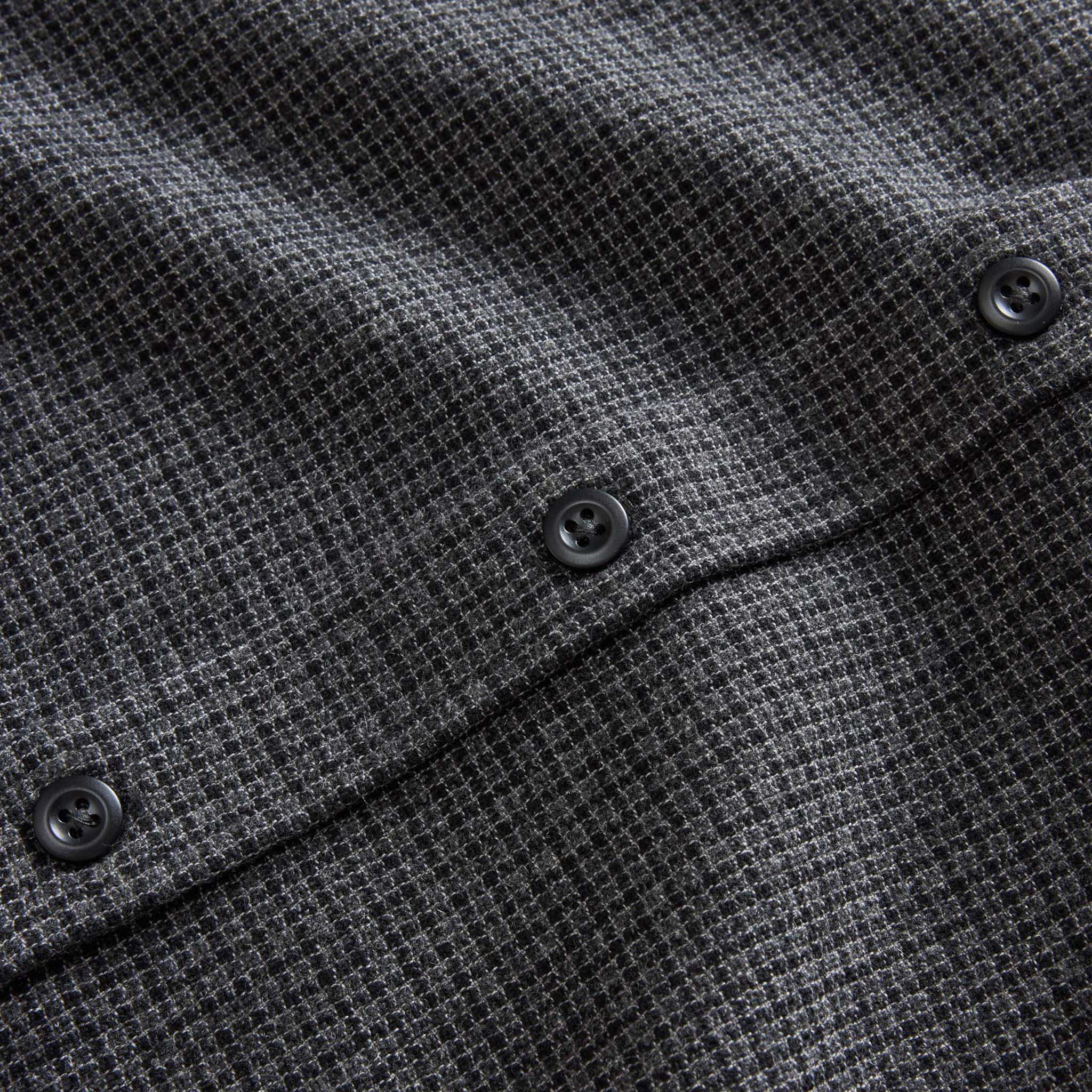 The Saddler Shirt in Ash Check Wool