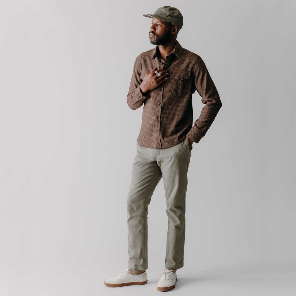 Wool Check Shirt R7016