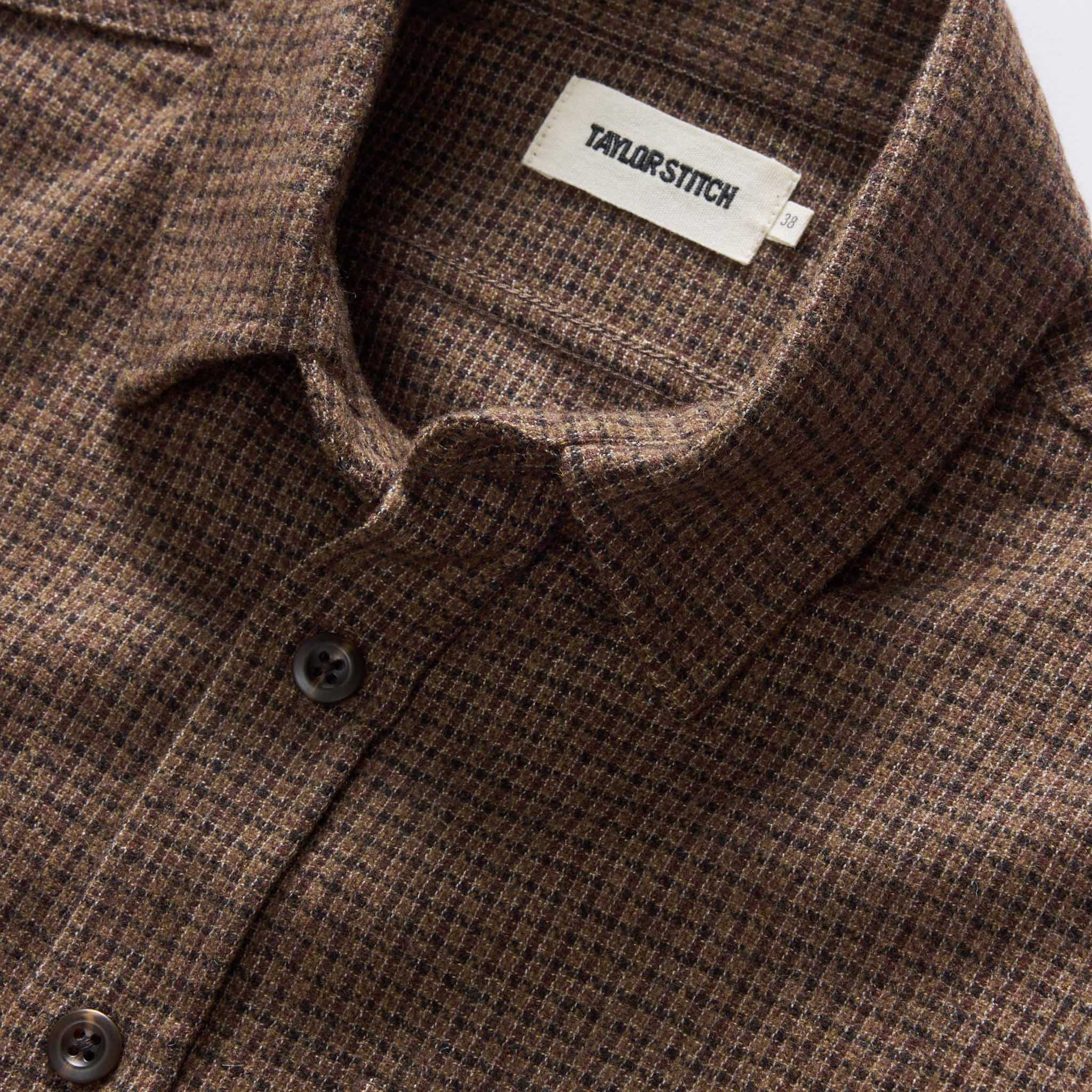 Wool Check Shirt R7016