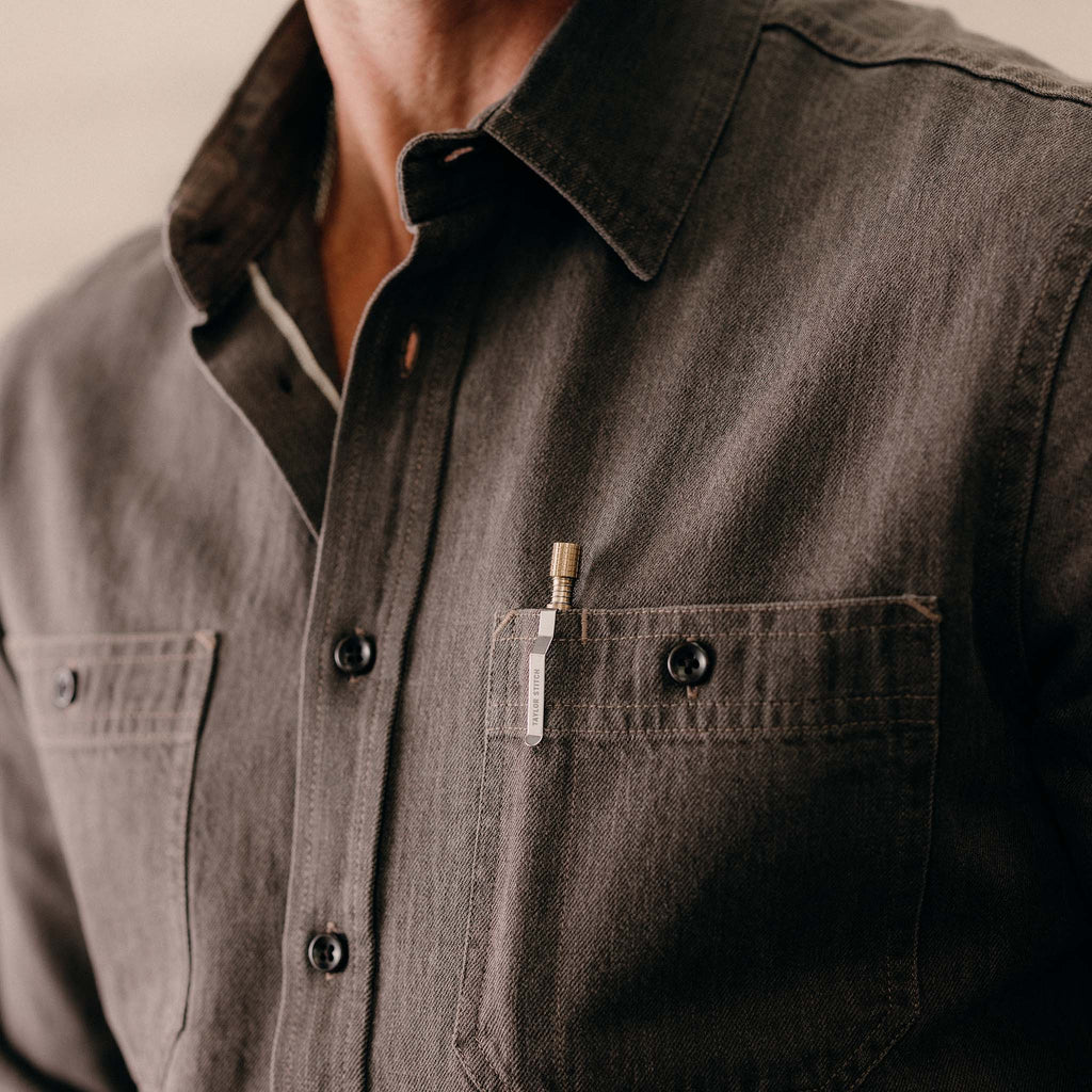 Selvedge Denim Utility Shirt B193