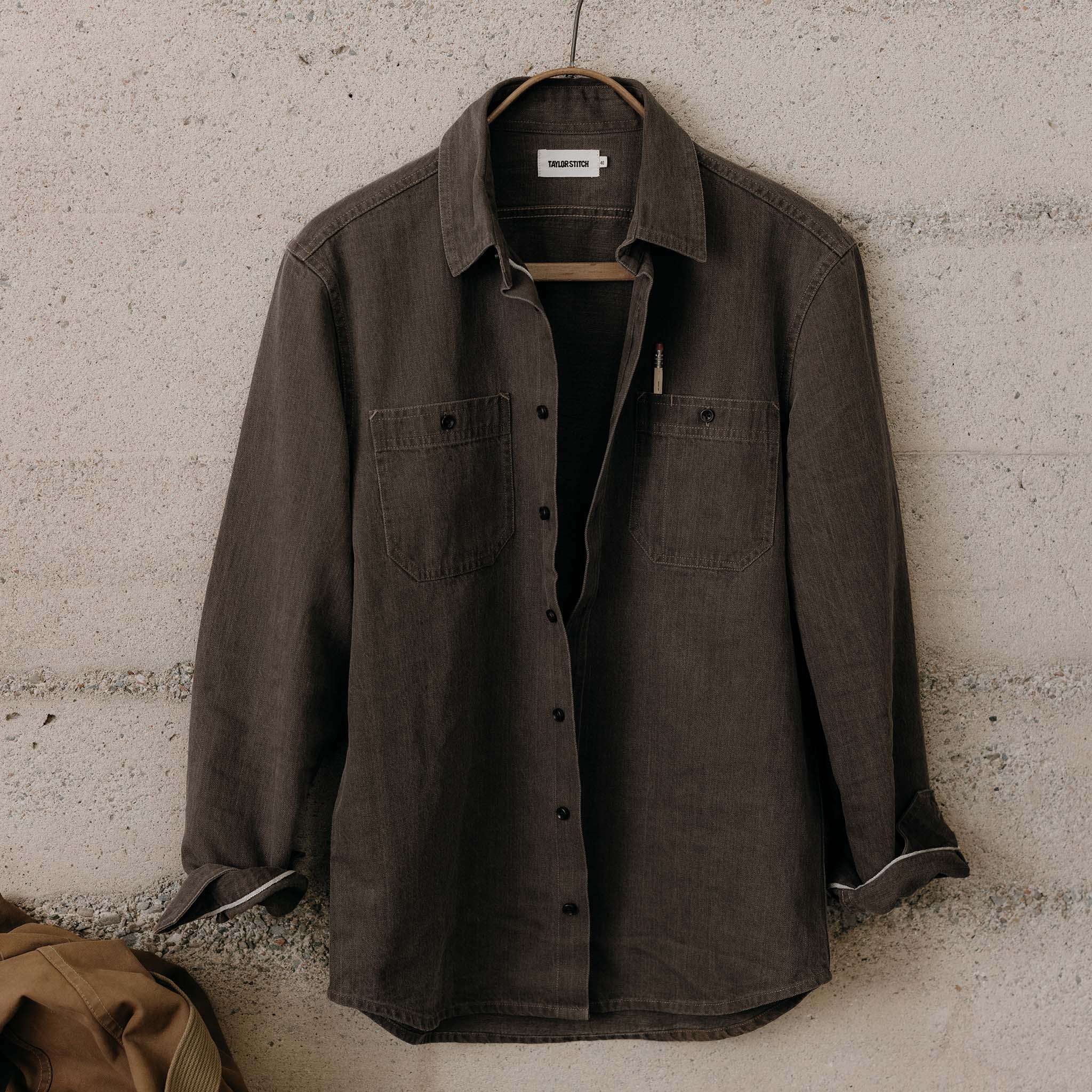 Selvedge Denim Utility Shirt B193