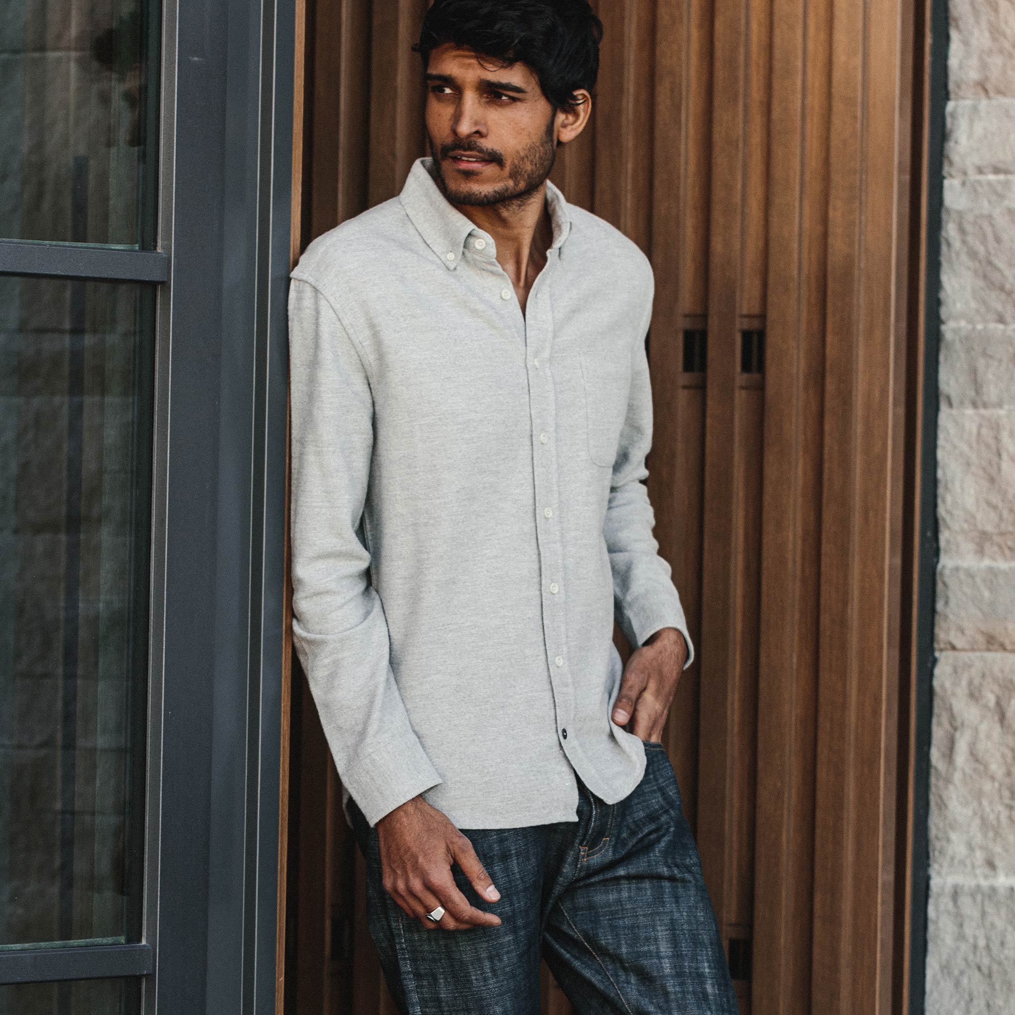 Jacket in Brushed Heather Grey U698