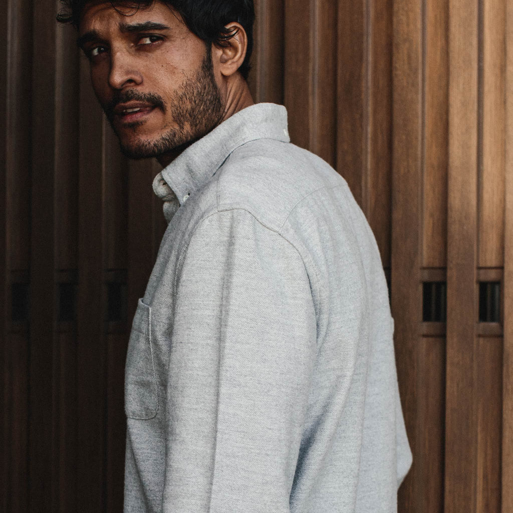 Jacket in Brushed Heather Grey U698