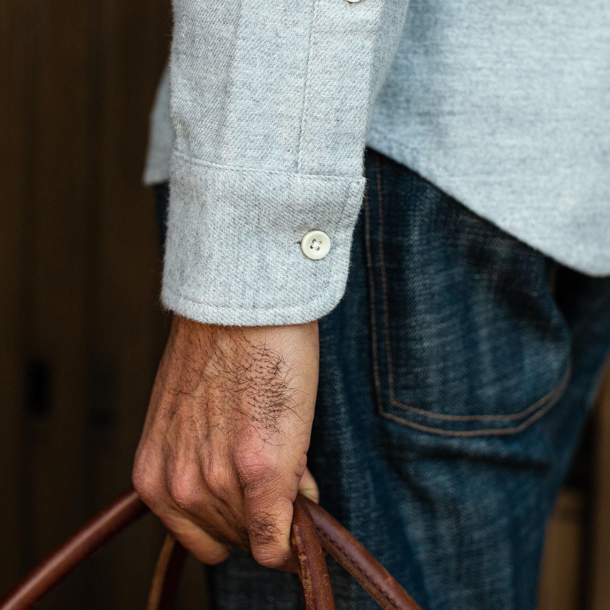 Jacket in Brushed Heather Grey U698