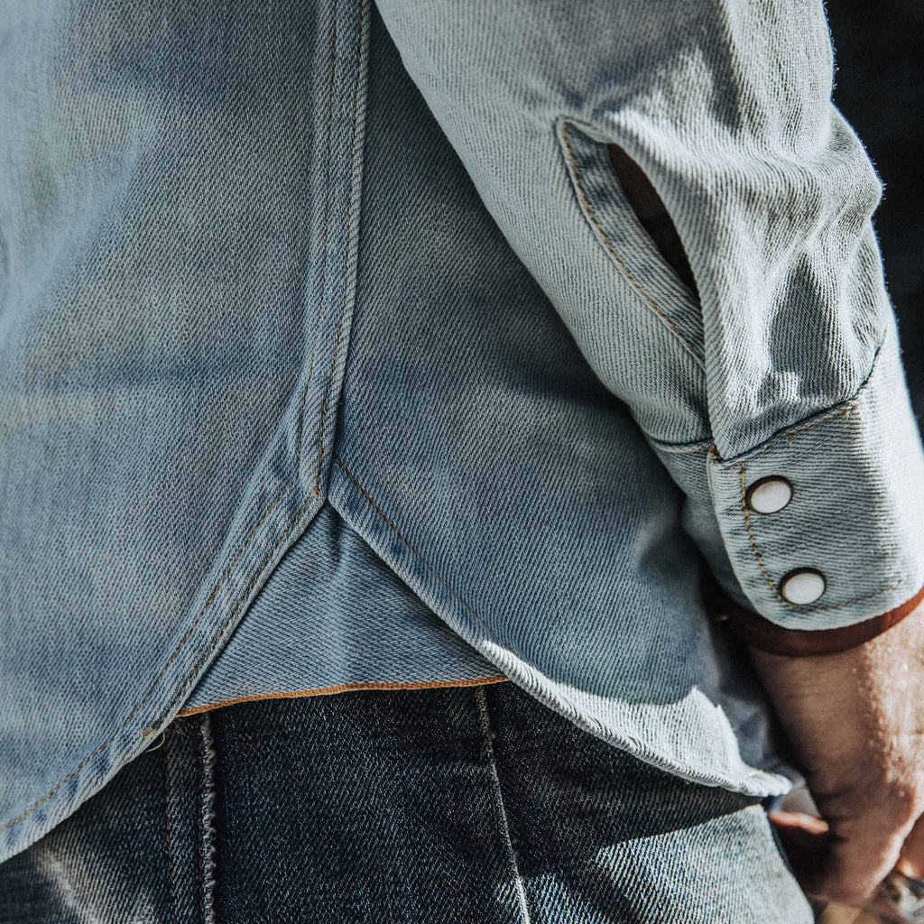 The Western Shirt in Washed Denim