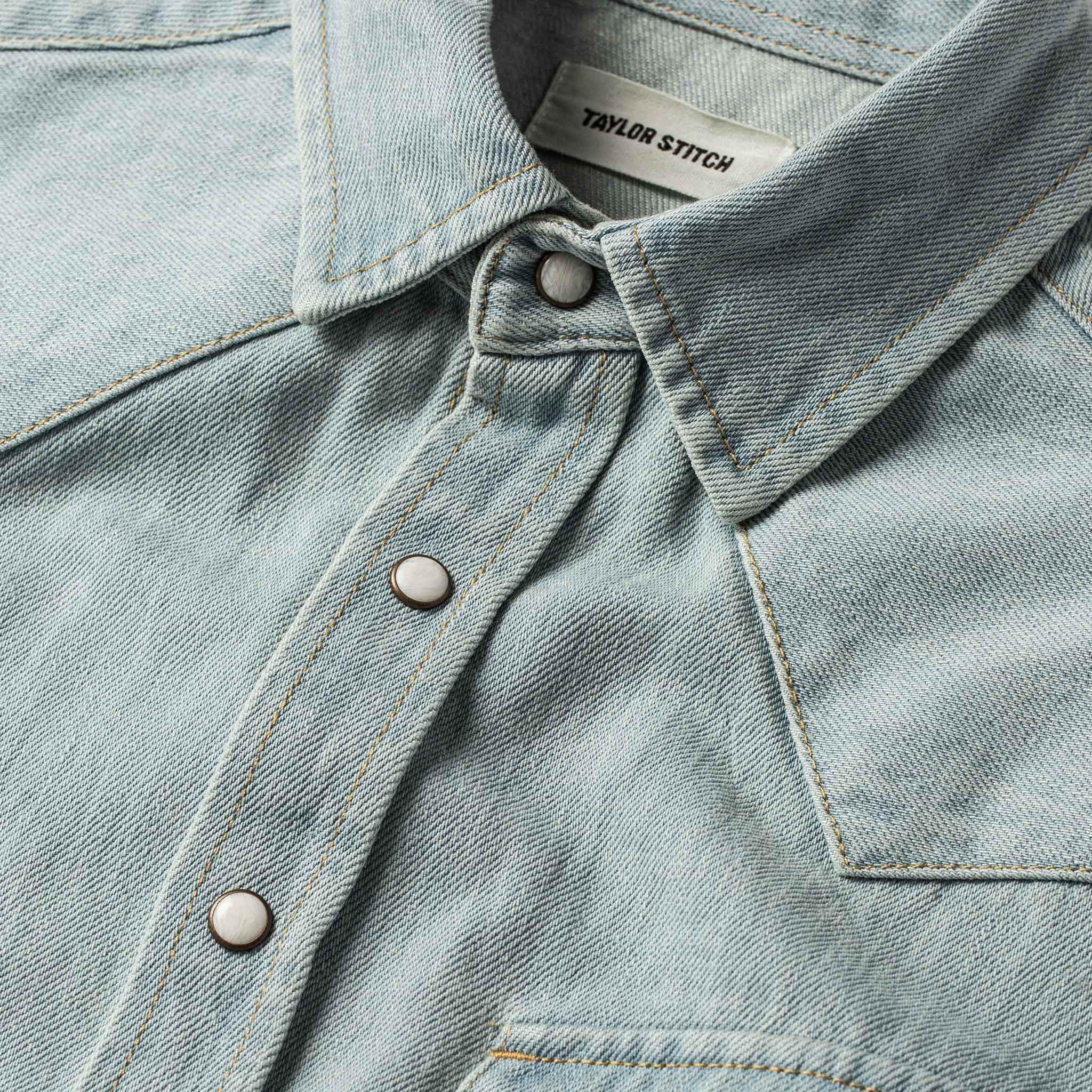 The Western Shirt in Washed Denim