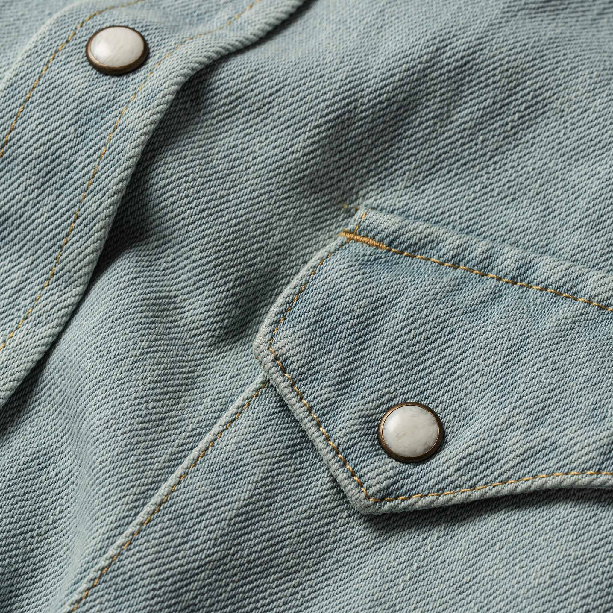 The Western Shirt in Washed Denim