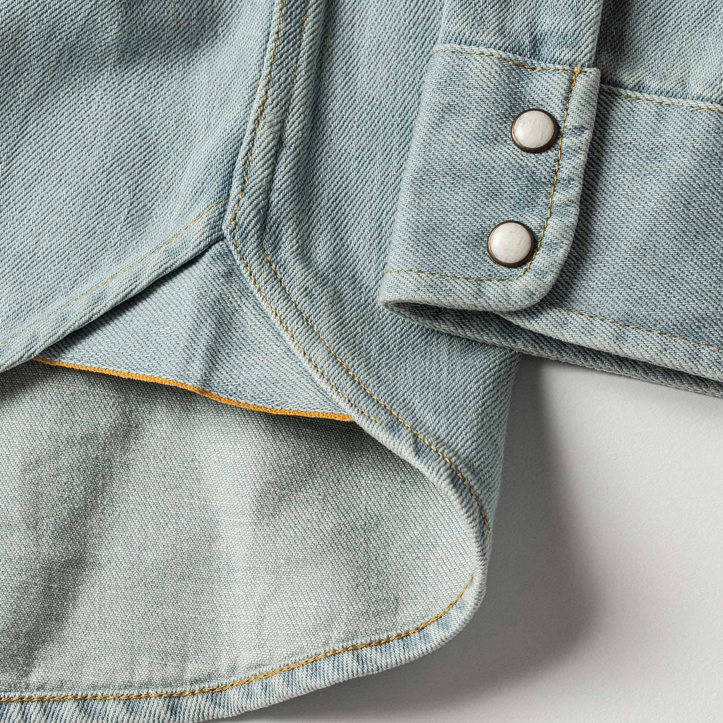 The Western Shirt in Washed Denim