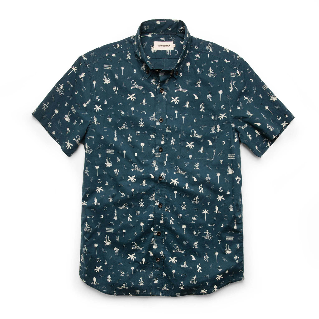 Navy Aloha Short Sleeve Jack E86314