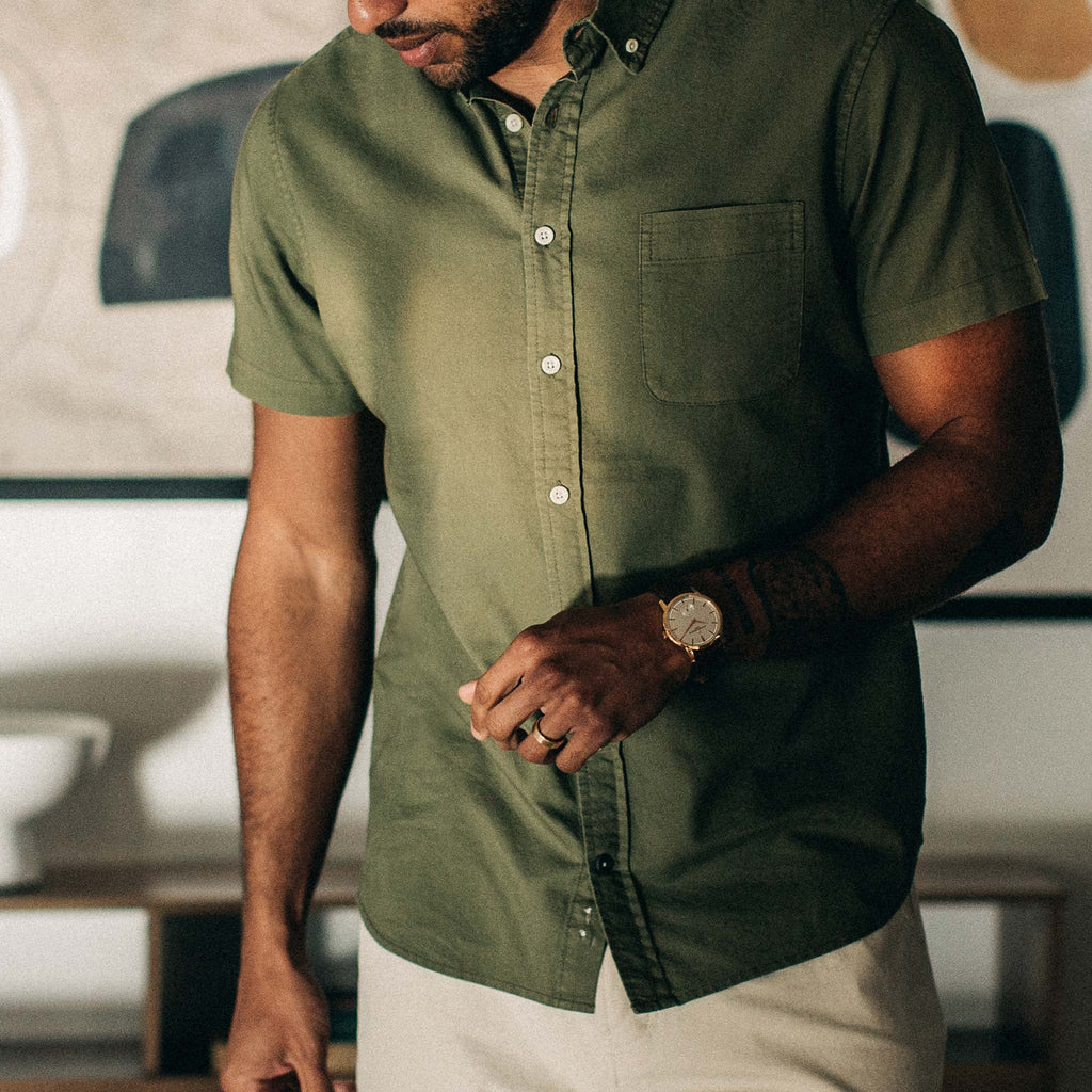 Cactus Oxford Short Sleeve Jack U357385