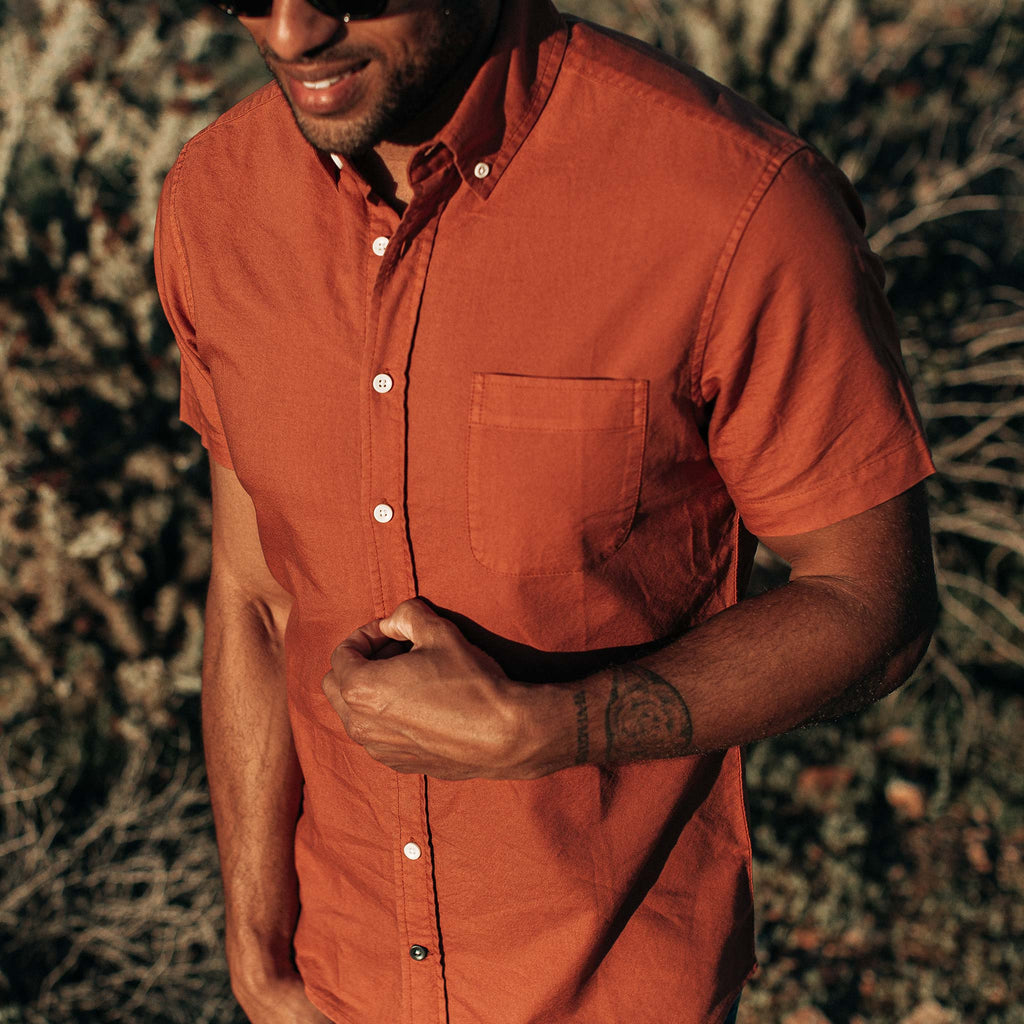 Terracotta Oxford Short Sleeve Jacket S67702