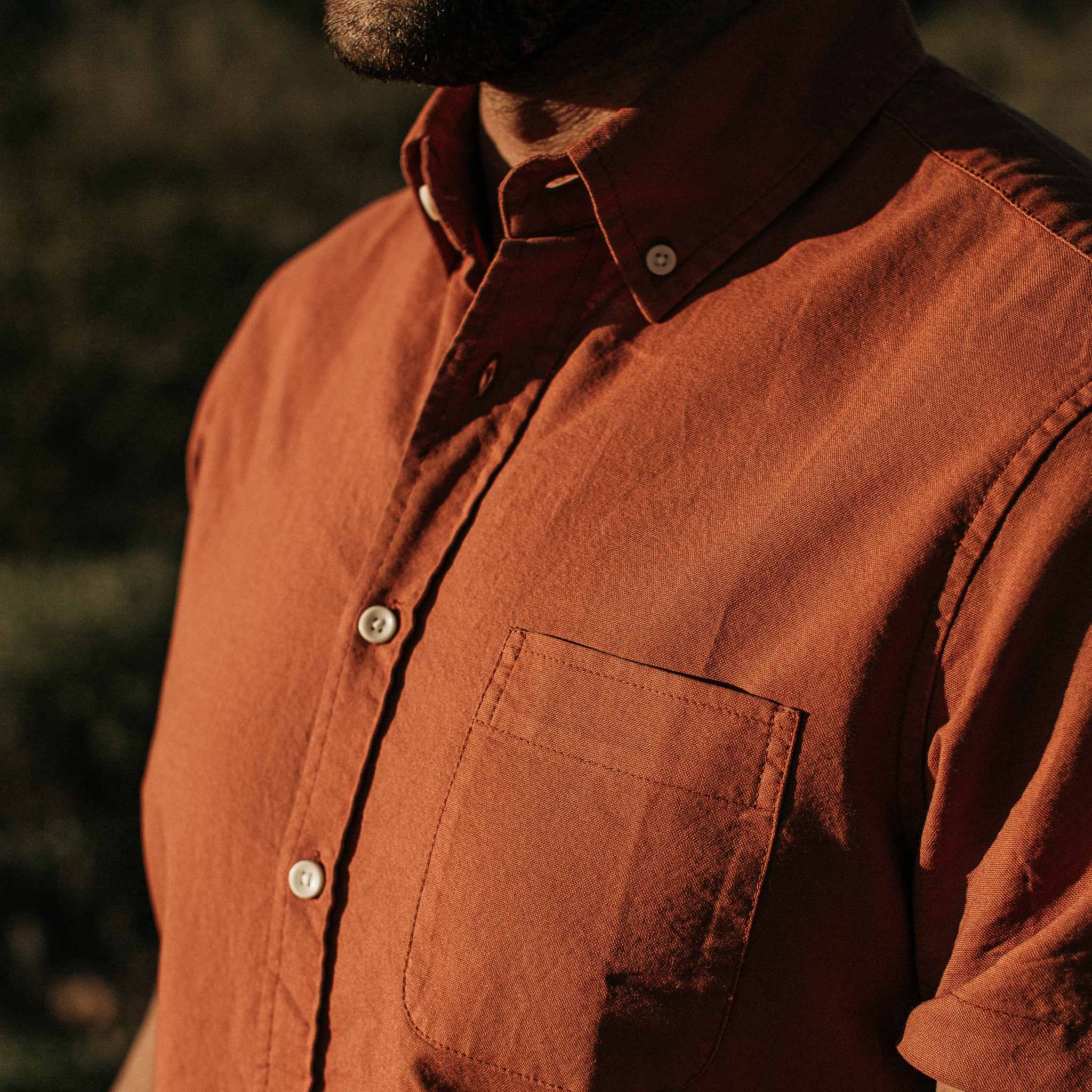 Terracotta Oxford Short Sleeve Jacket S67702