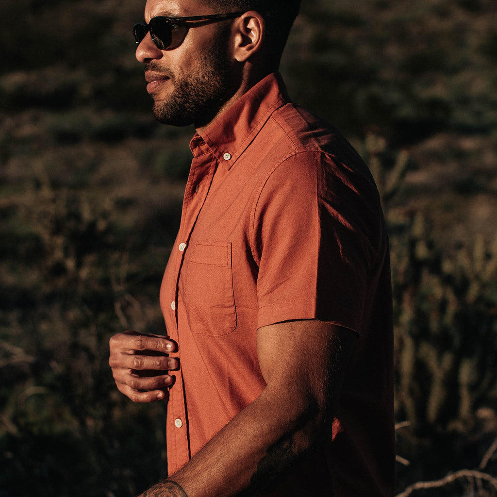 Terracotta Oxford Short Sleeve Jacket S67702