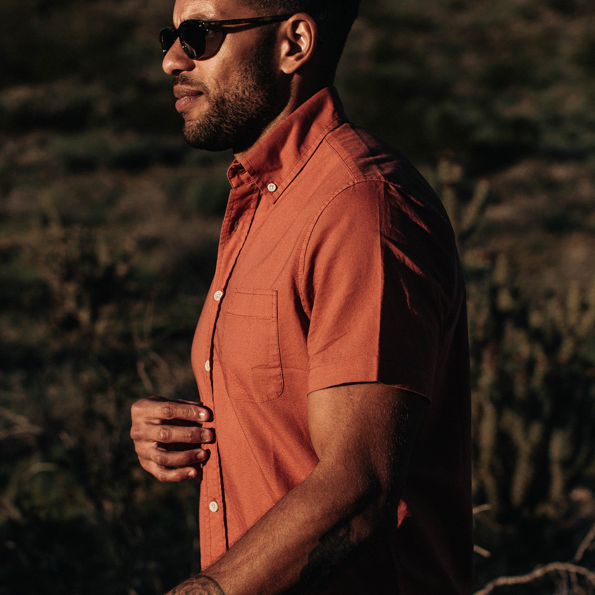 Terracotta Oxford Short Sleeve Jacket S67702