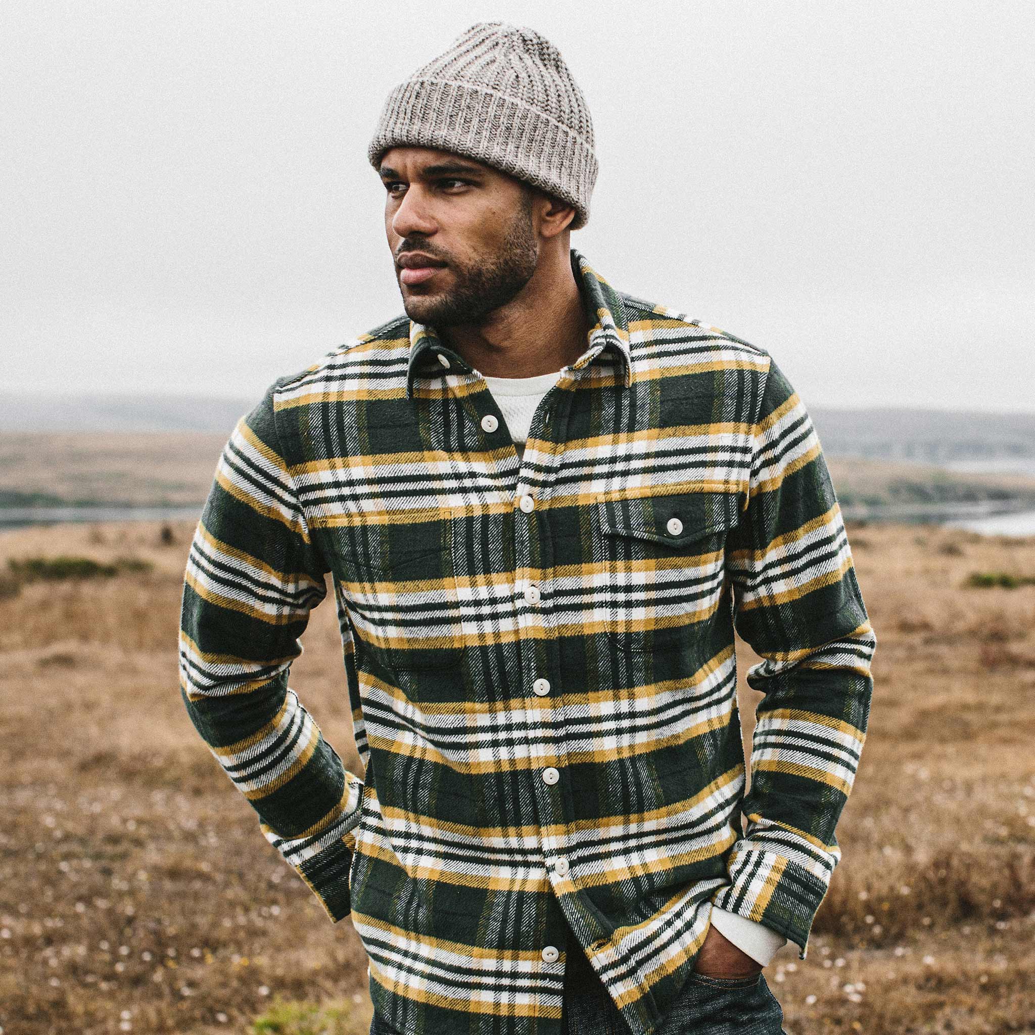 Green Plaid Shirt J934