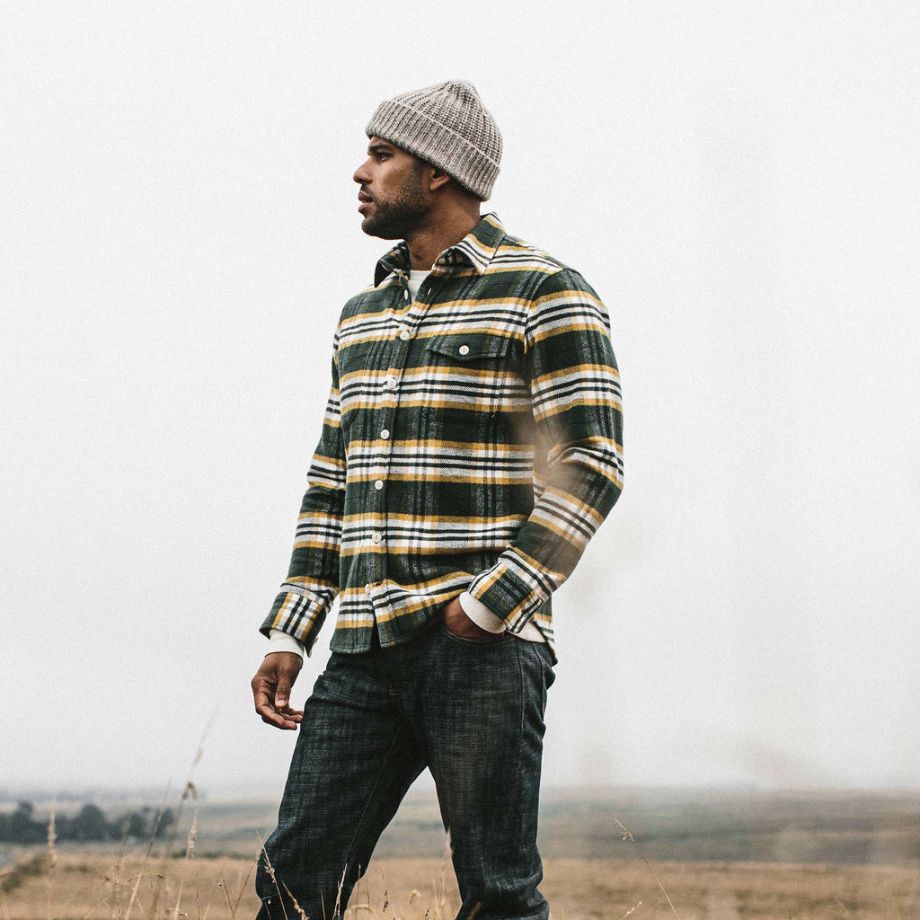 Green Plaid Shirt J934