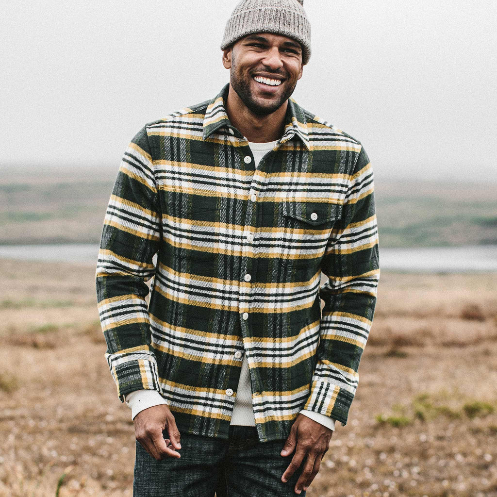 Green Plaid Shirt J934