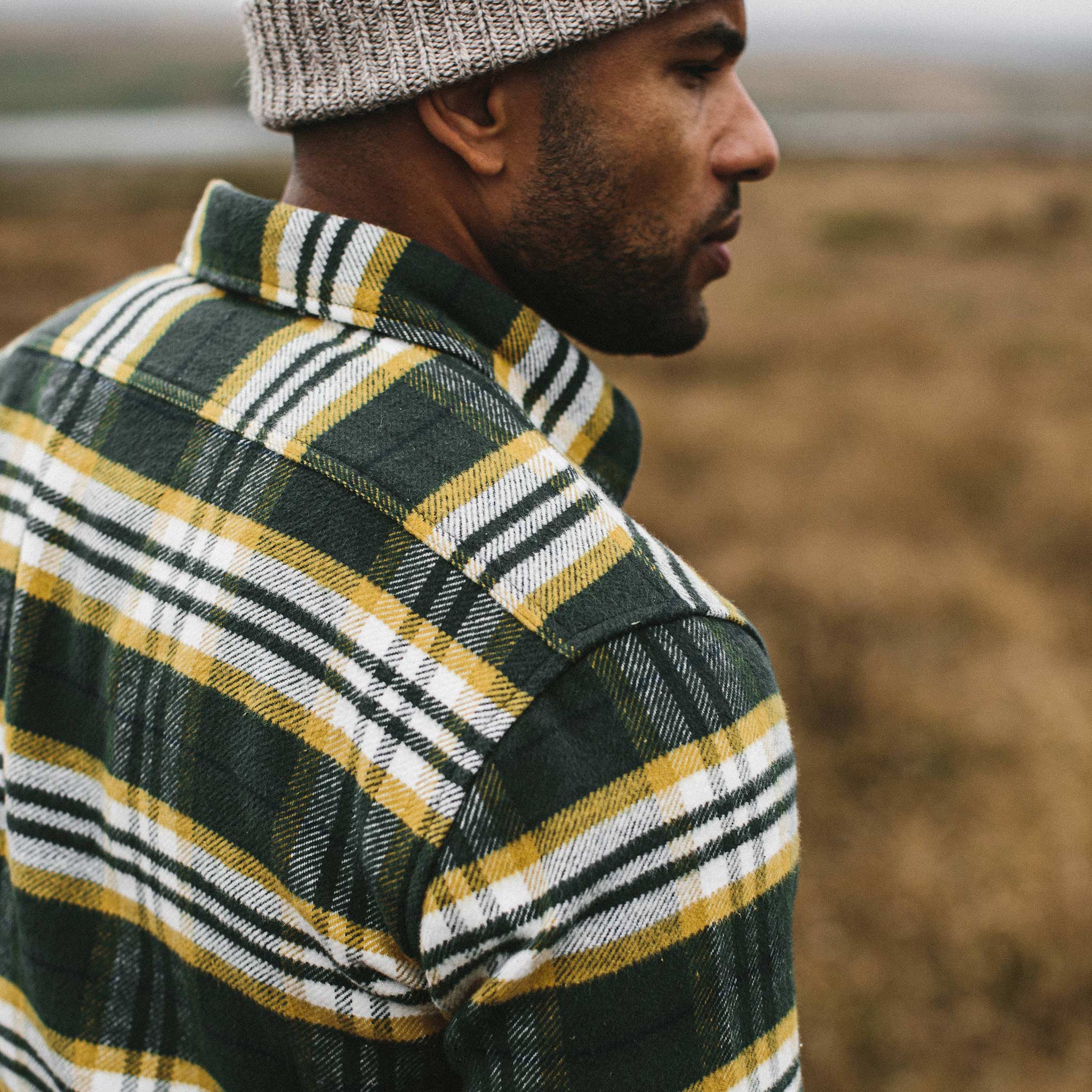 Green Plaid Shirt J934