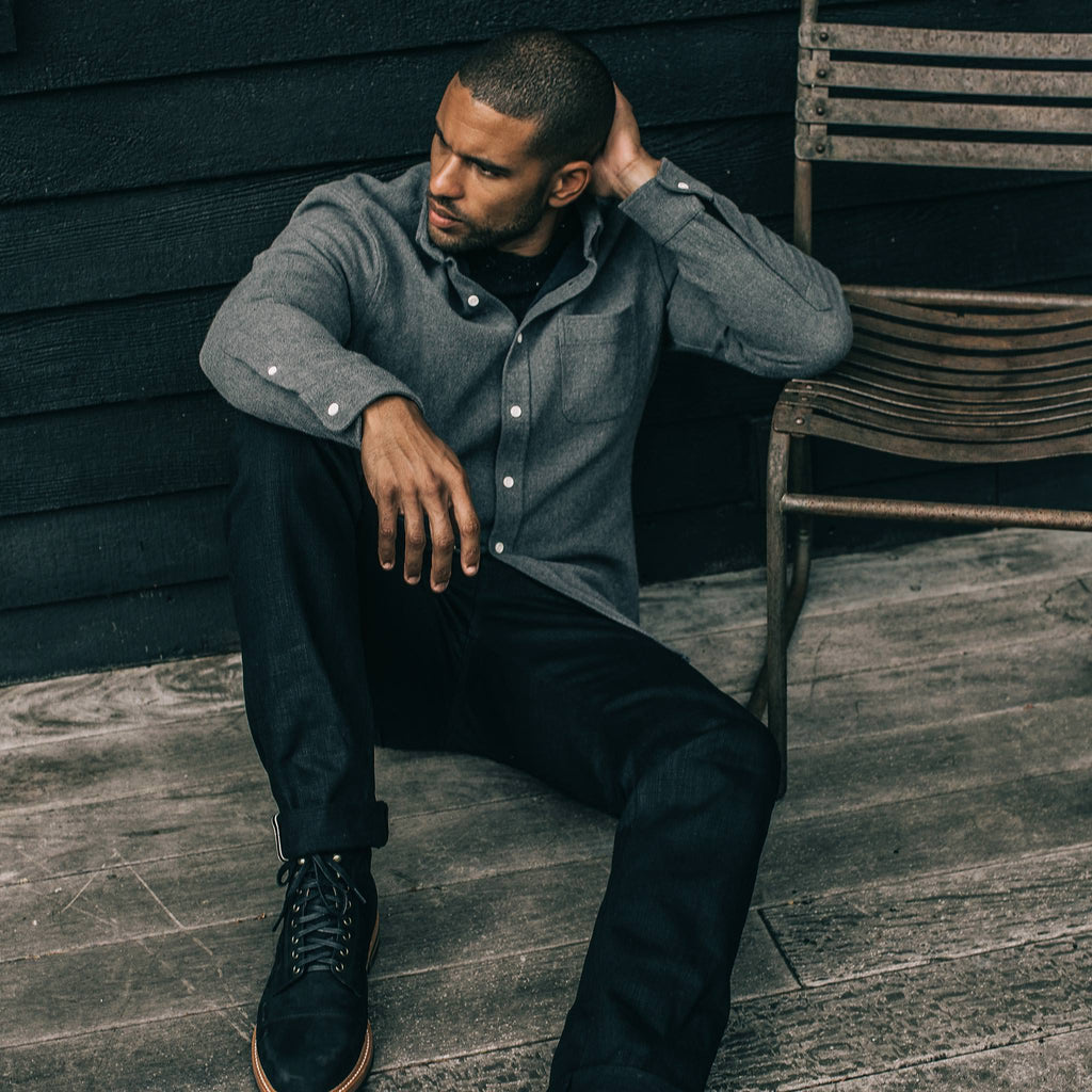 The Jack in Charcoal Double Cloth