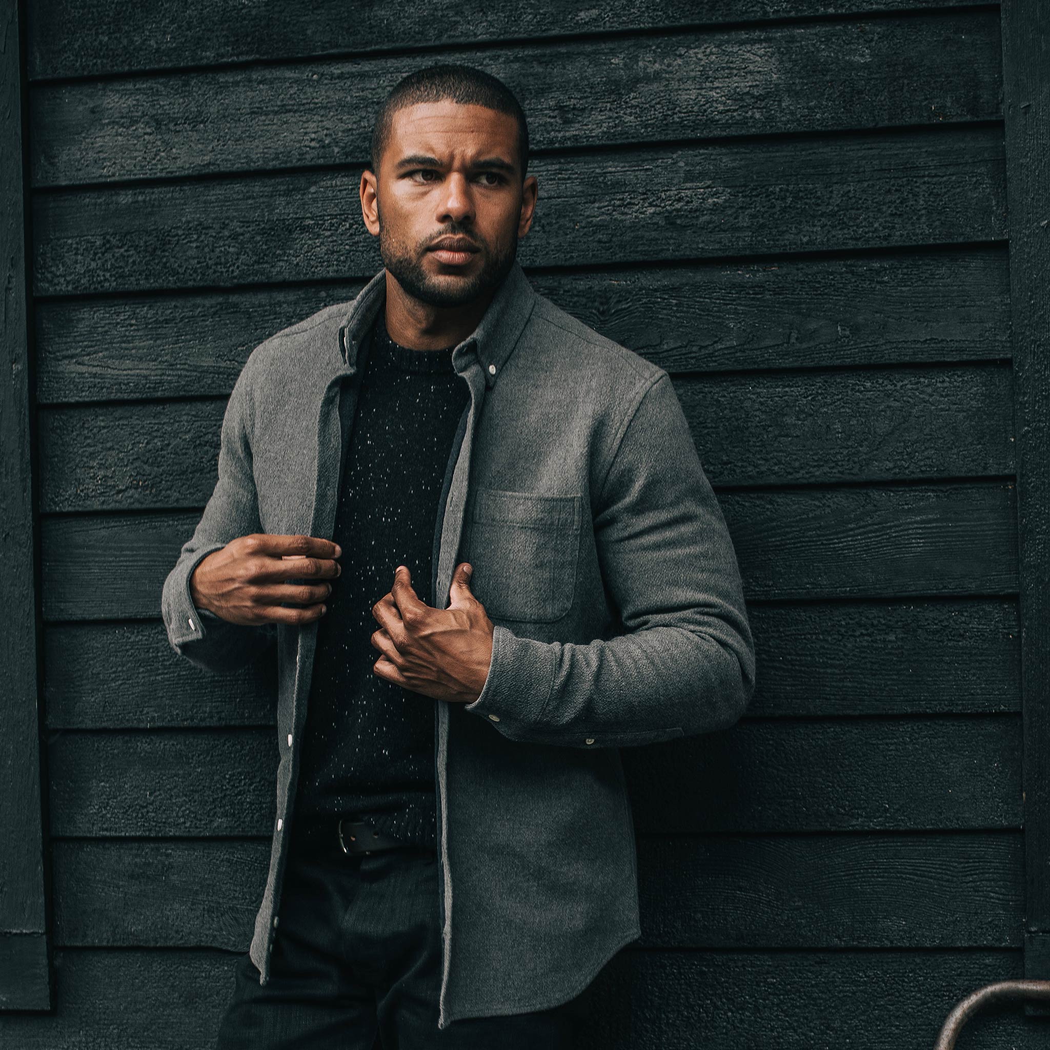The Jack in Charcoal Double Cloth
