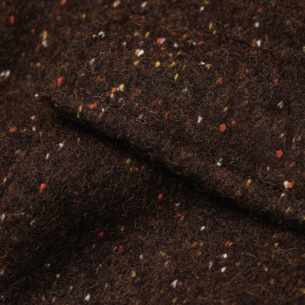 The Leeward Shirt in Chocolate Donegal