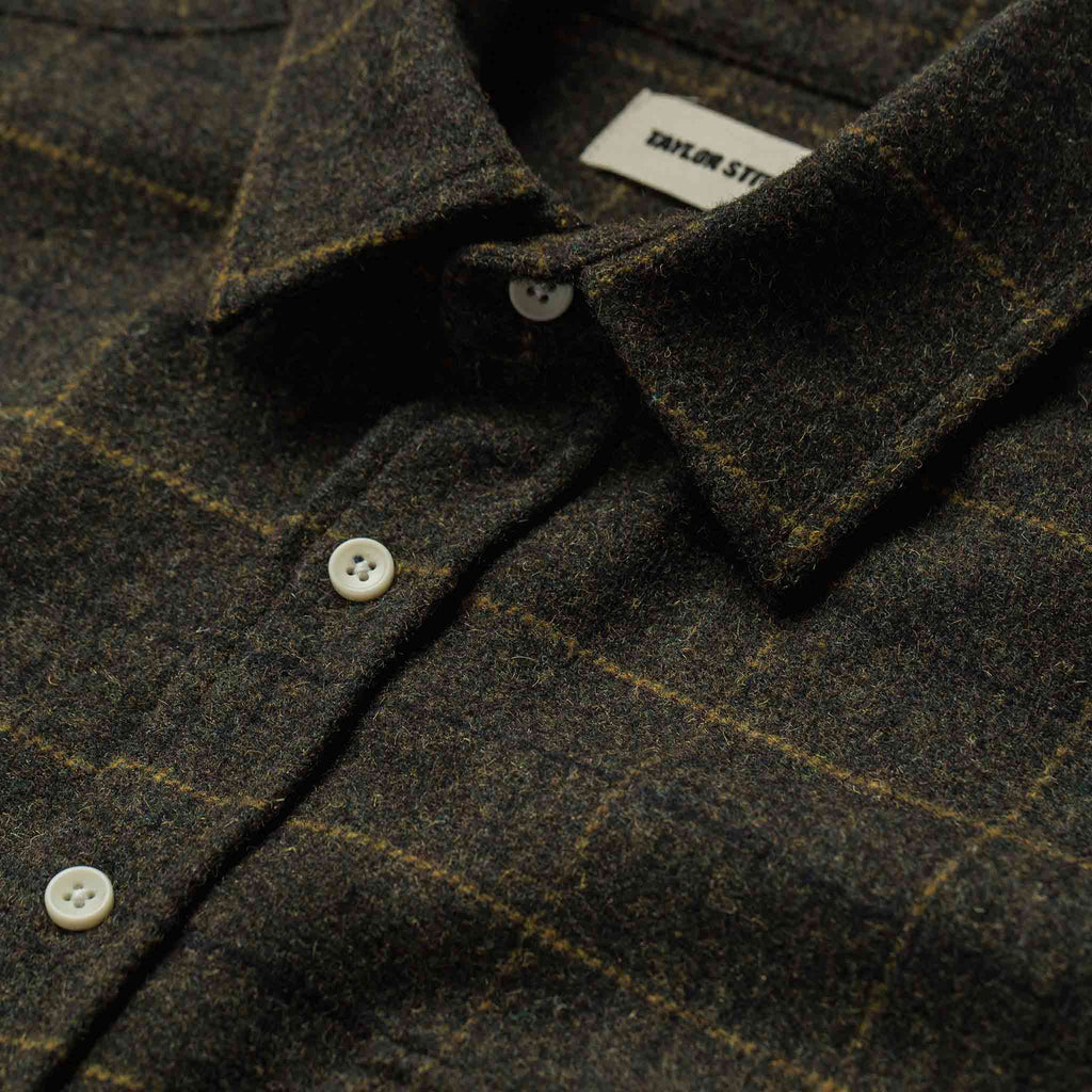 The Leeward Shirt in Olive Plaid