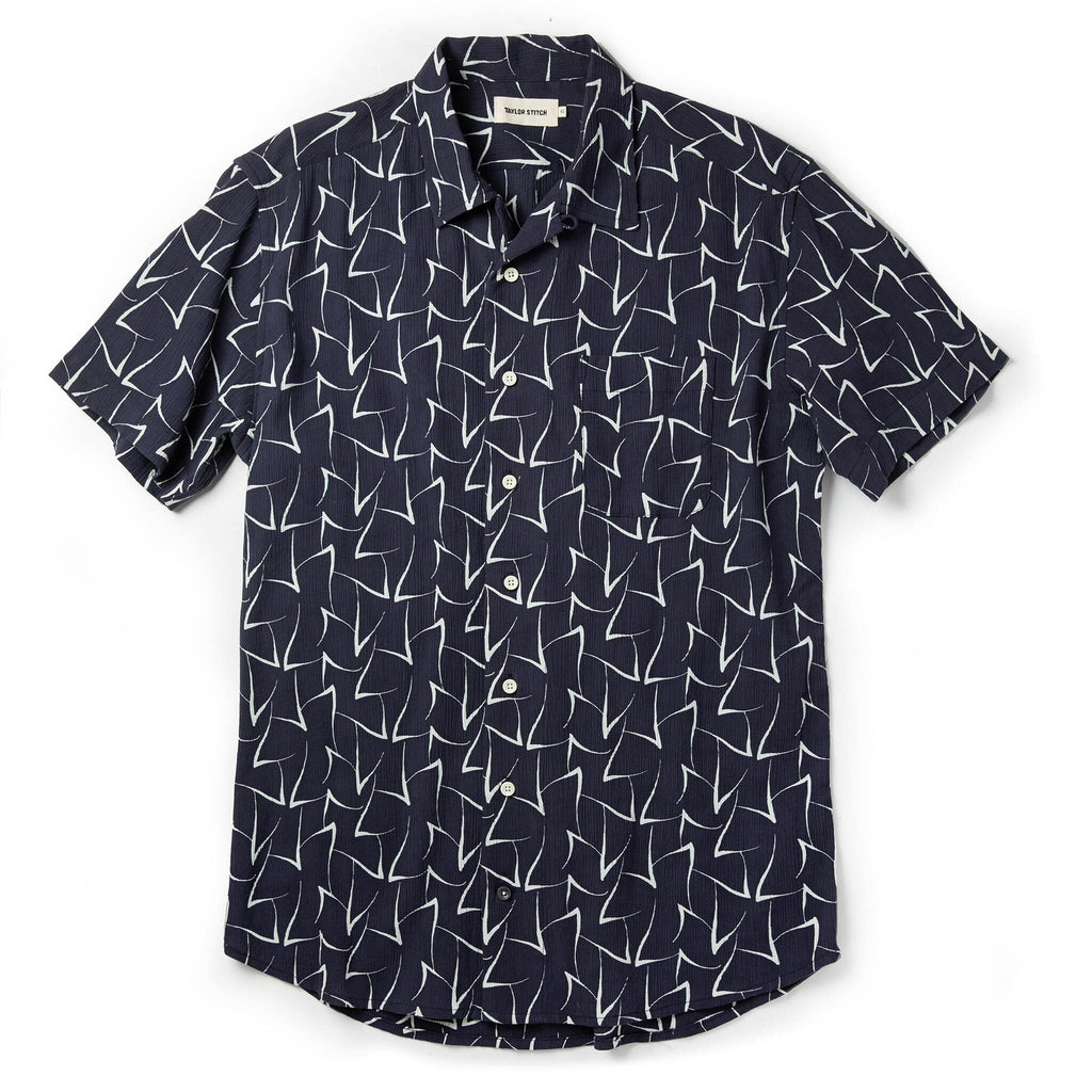 Dark Navy Seagull Short Sleeve Shirt K290375