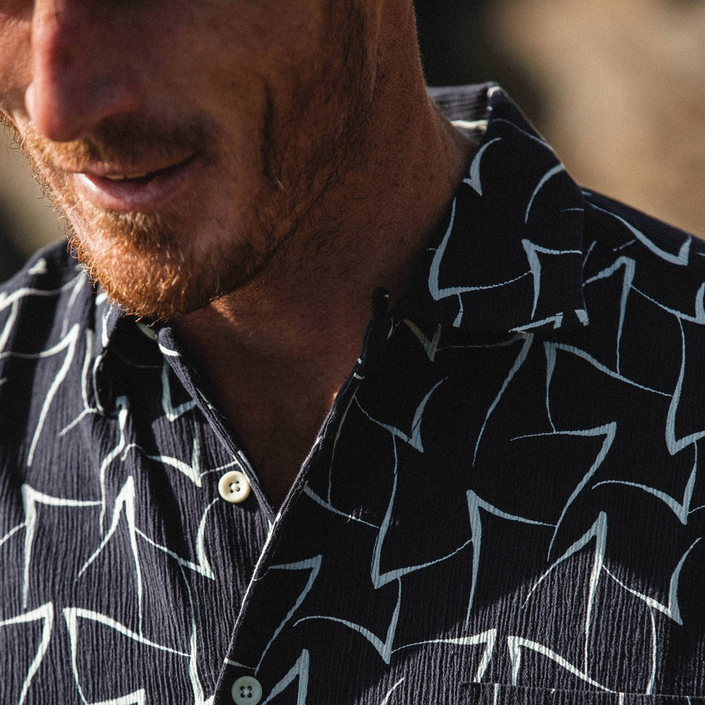 Dark Navy Seagull Short Sleeve Shirt K290375