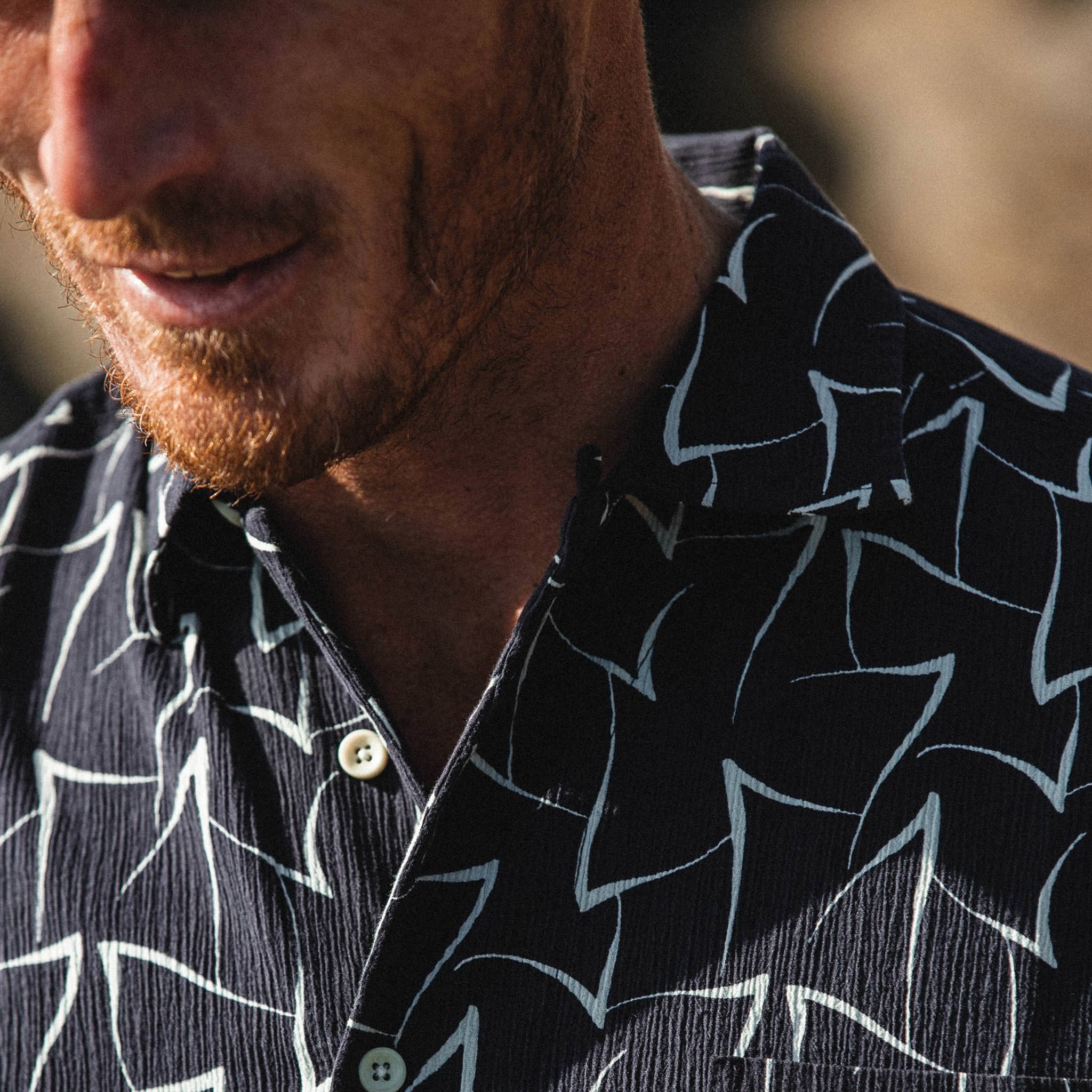Dark Navy Seagull Short Sleeve Shirt K290375
