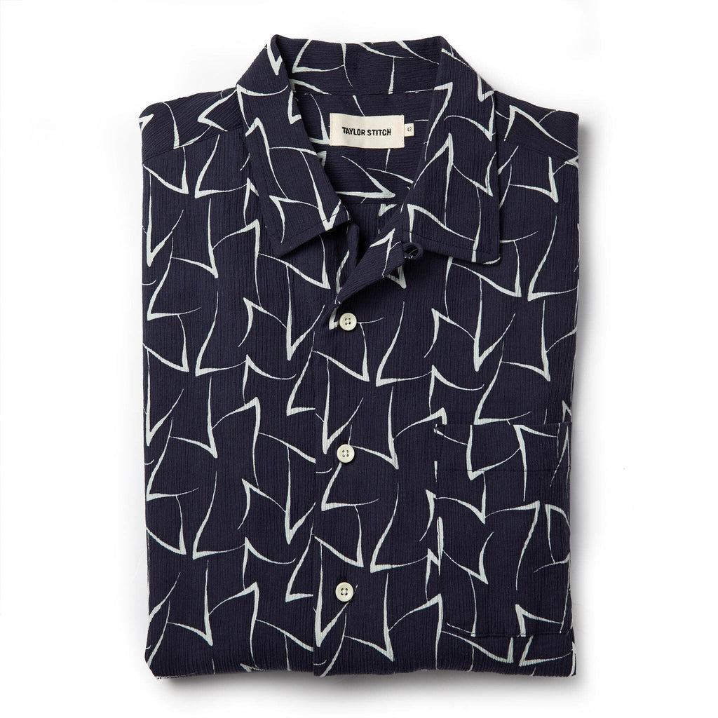 Dark Navy Seagull Short Sleeve Shirt K290375