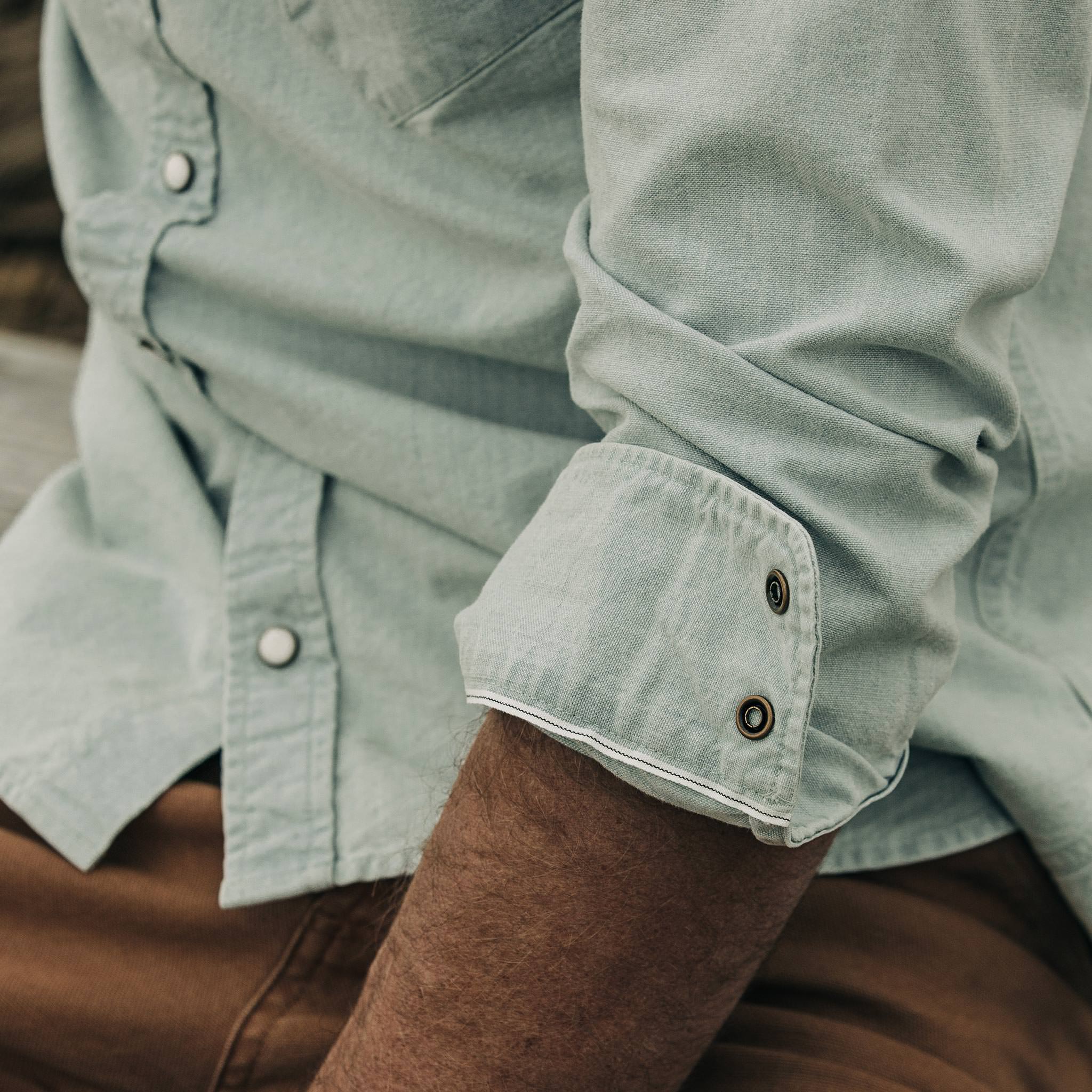 The Western Shirt in Washed Selvage Chambray