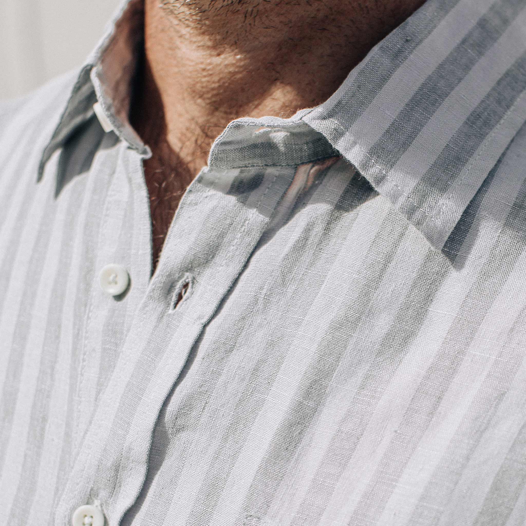 Grey Stripe Short Sleeve Shirt R708521