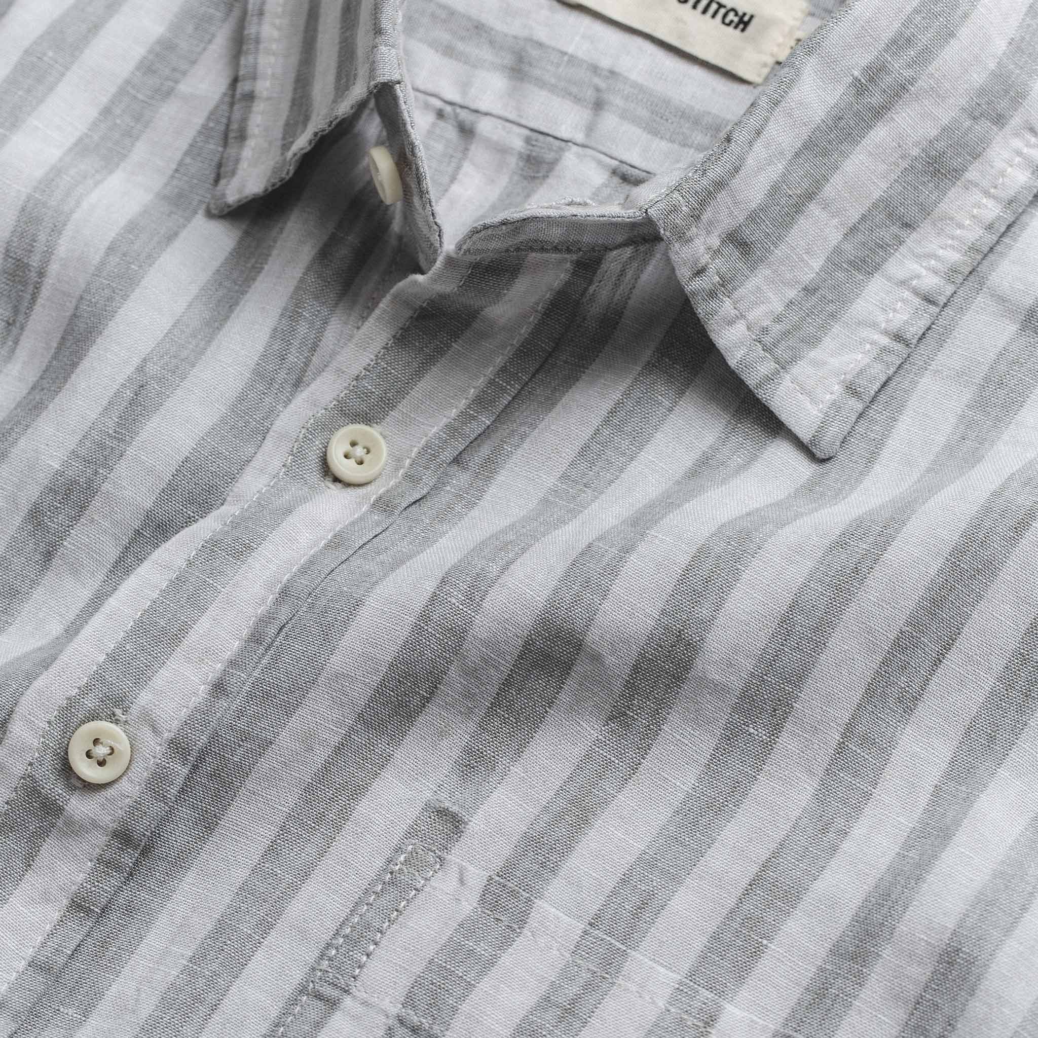 Grey Stripe Short Sleeve Shirt R708521